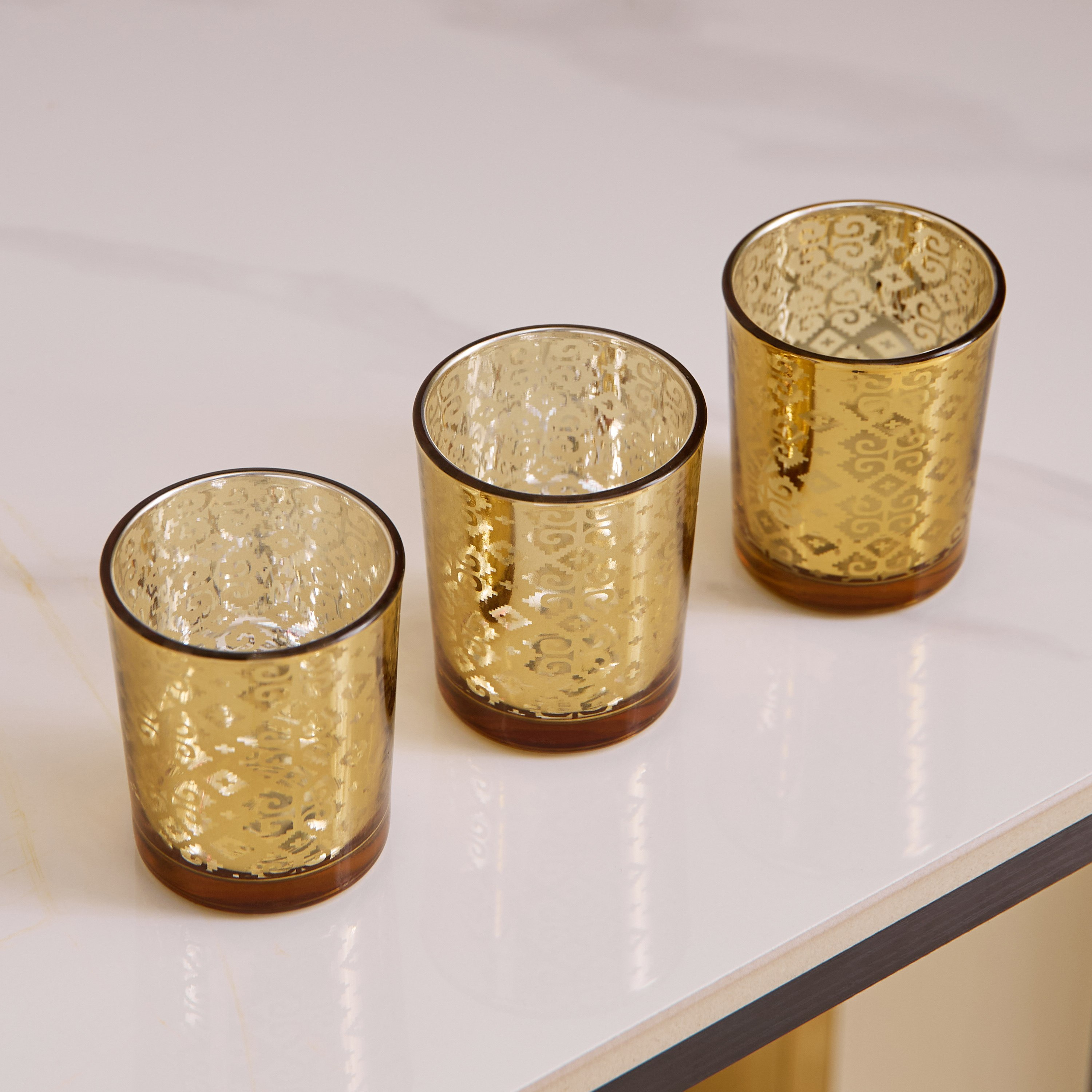Divinity Glacier 3-Piece Glass Candleholder Set - 5.5x5.5x6.7 cm-hbxlivingroom-decorandaccessories-candleholders-image-3