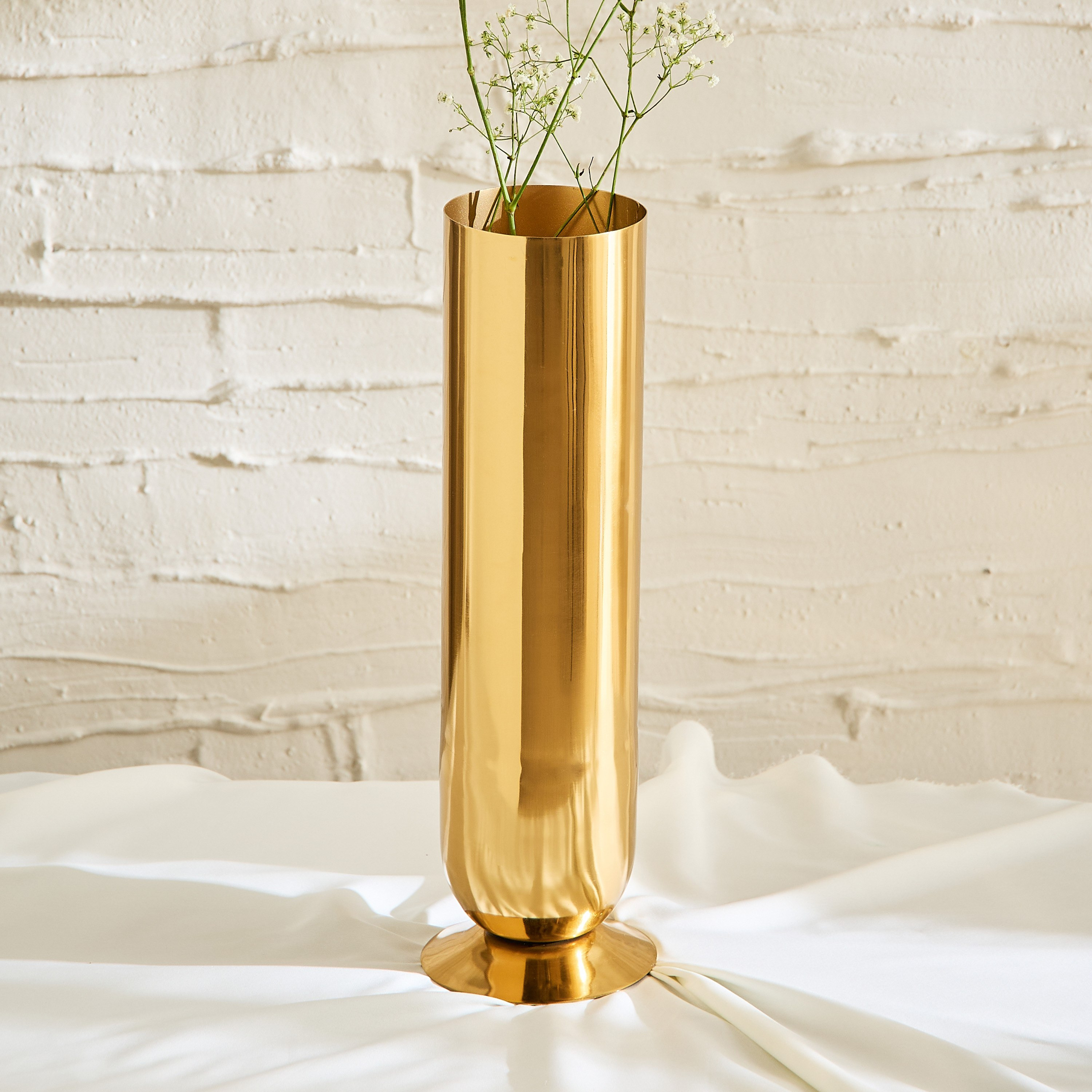 مزهرية أسطوانية ديكور بقاعدة من بليس سامايا - 12×12×40 سم-hbxbedroom-decorandaccessories-vases-image-1