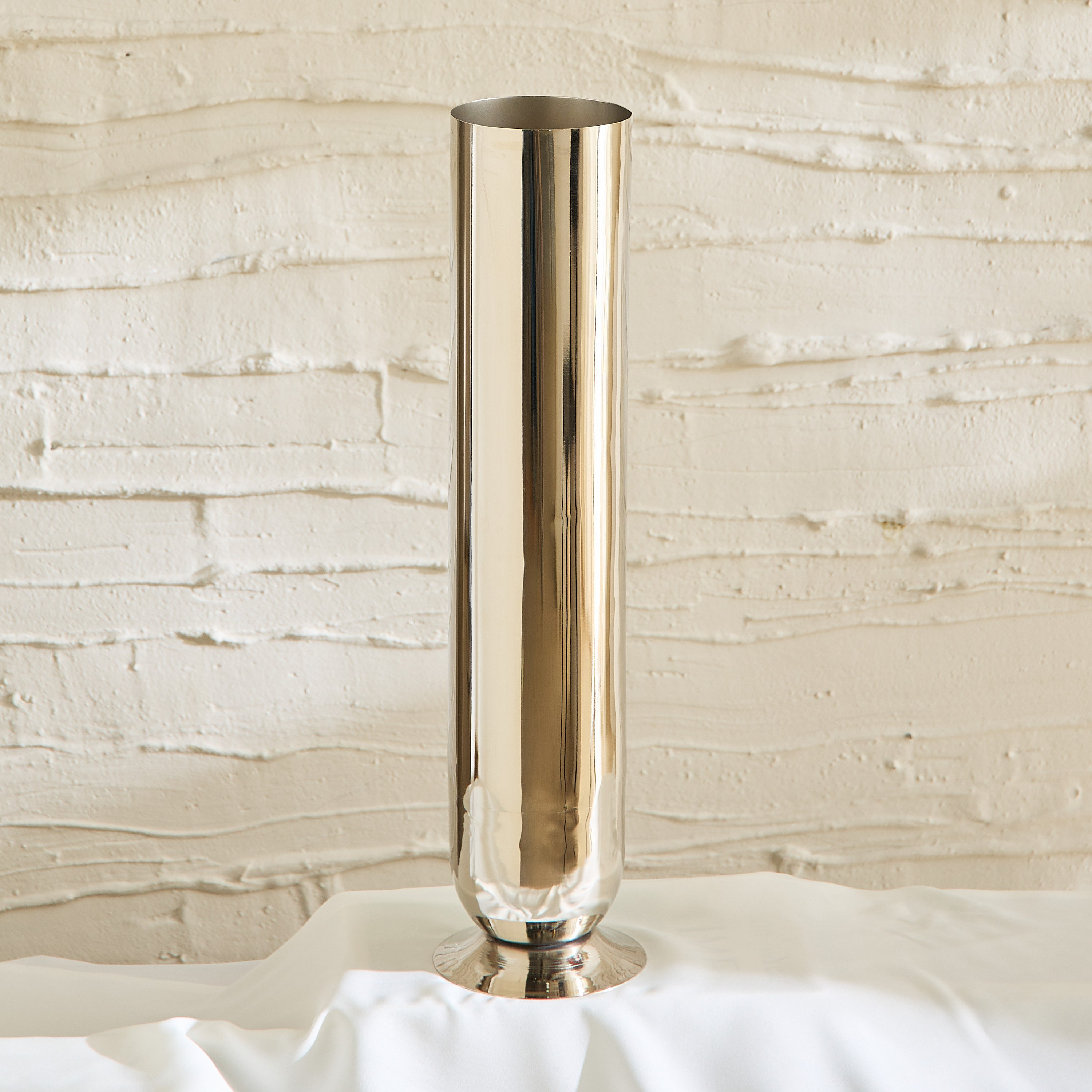 Bliss Samaya Decorative Cylindrical Vase with Base - 12x12x50 cm-hbxbedroom-decorandaccessories-vases-image-2