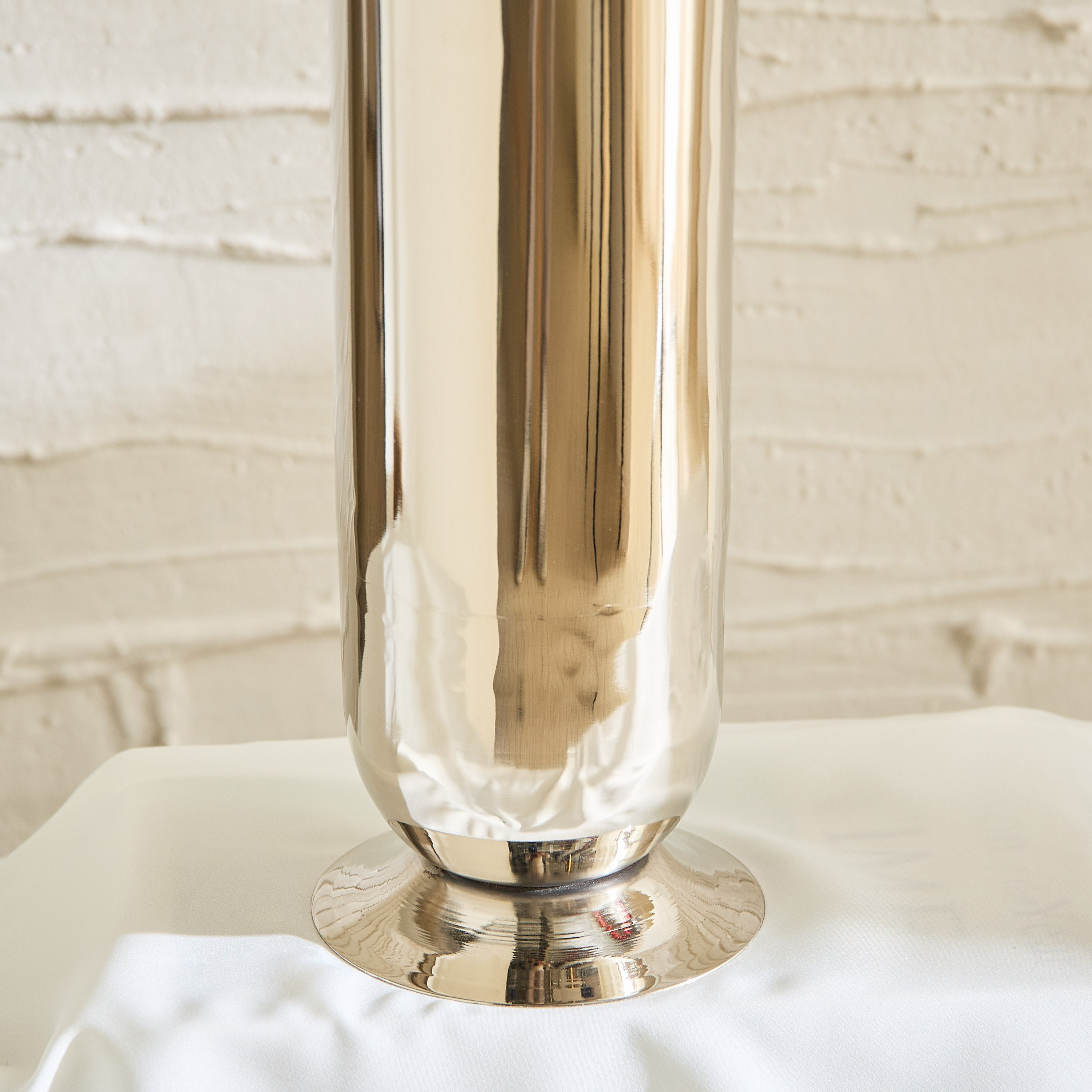 Bliss Samaya Decorative Cylindrical Vase with Base - 12x12x50 cm-hbxbedroom-decorandaccessories-vases-image-3