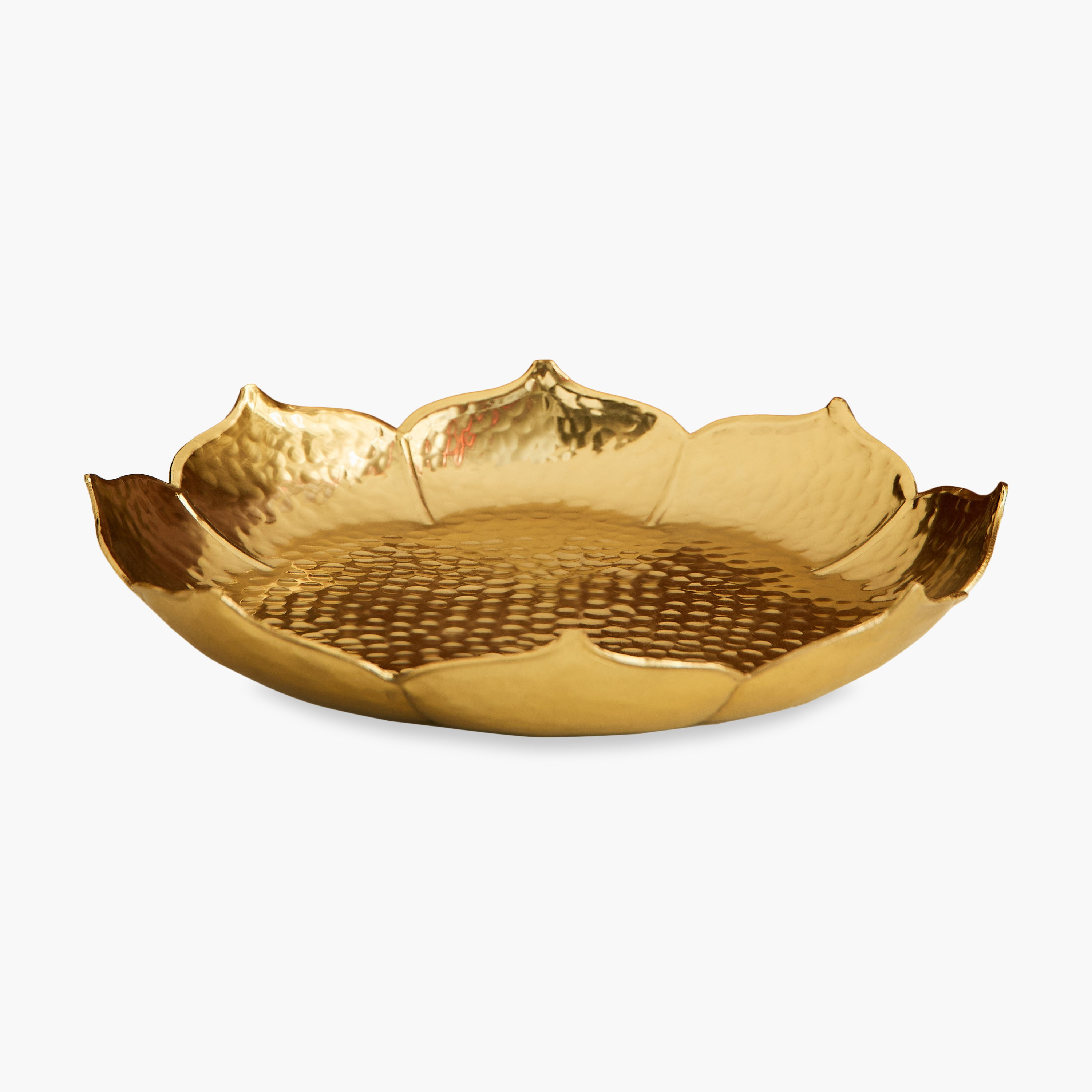 Kumudh Noore Decorative Hammered Candle Tray - 32x32x6 cm-PROMO_HB_AE_B1G1_250925-image-5