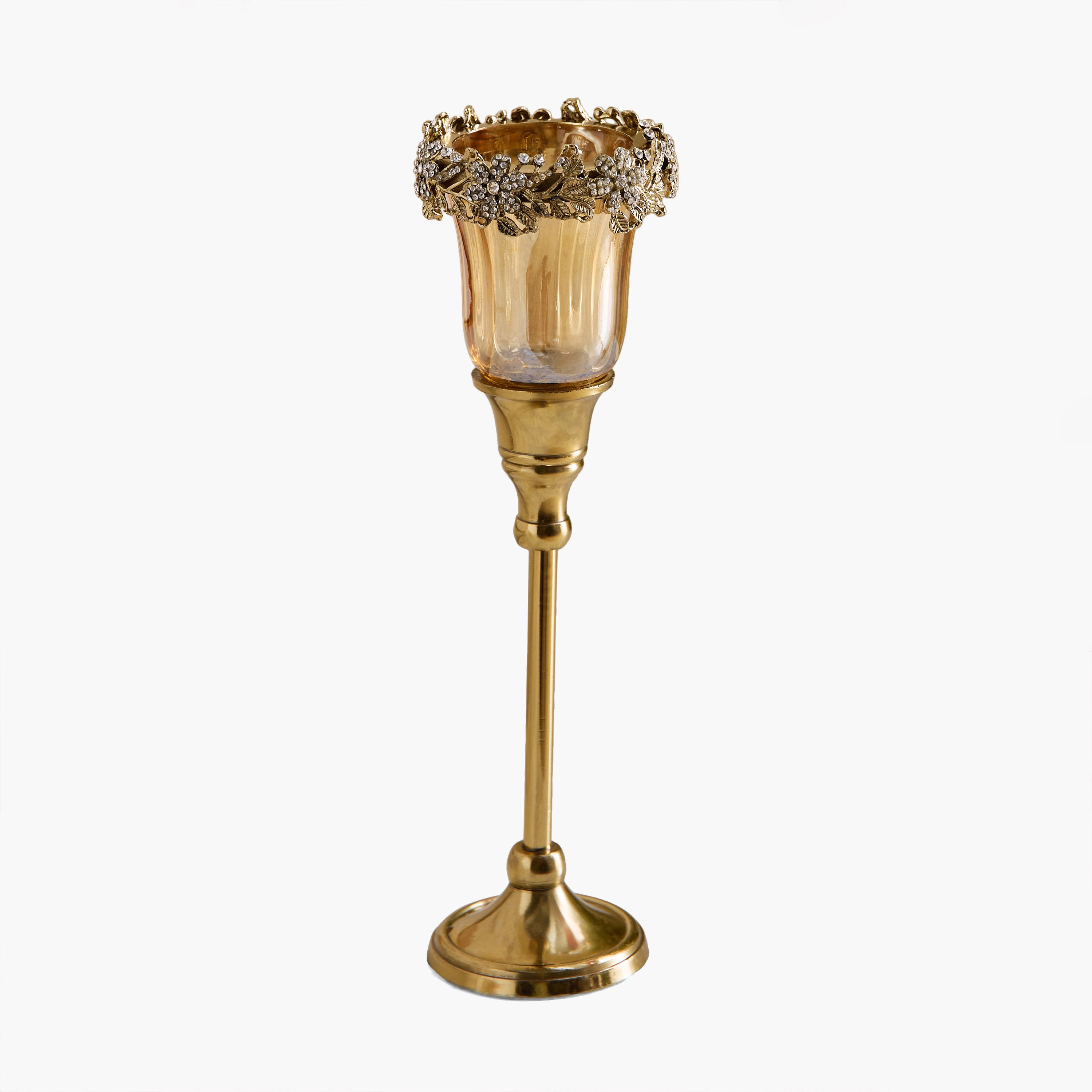 Iras Elara Decorative Votive Candleholder - 9x9x28 cm-hbxlivingroom-decorandaccessories-candleholders-image-5