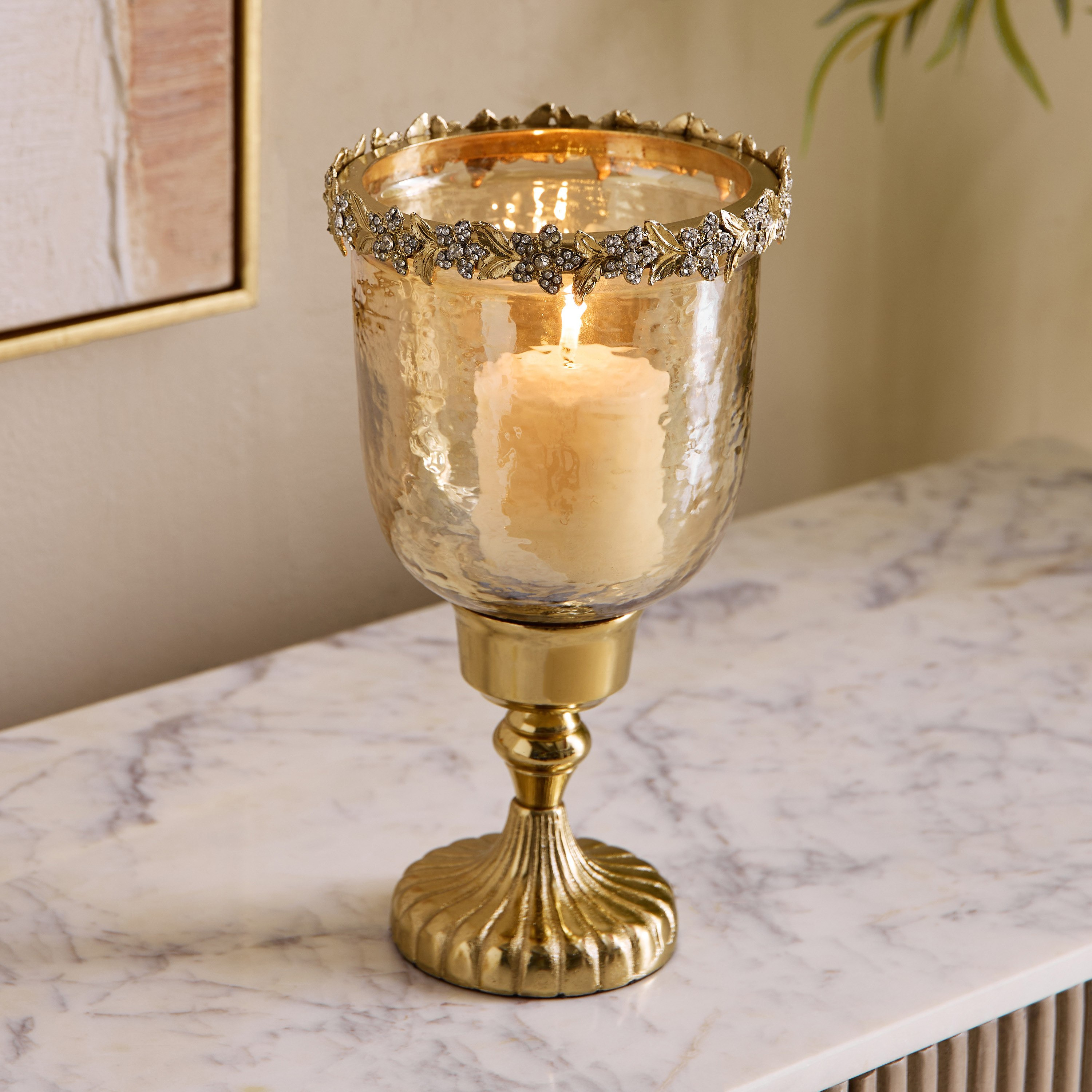حامل شموع ديكور من إيراس إيلارا - 16x16x28 سم-hbxlivingroom-decorandaccessories-candleholders-image-1