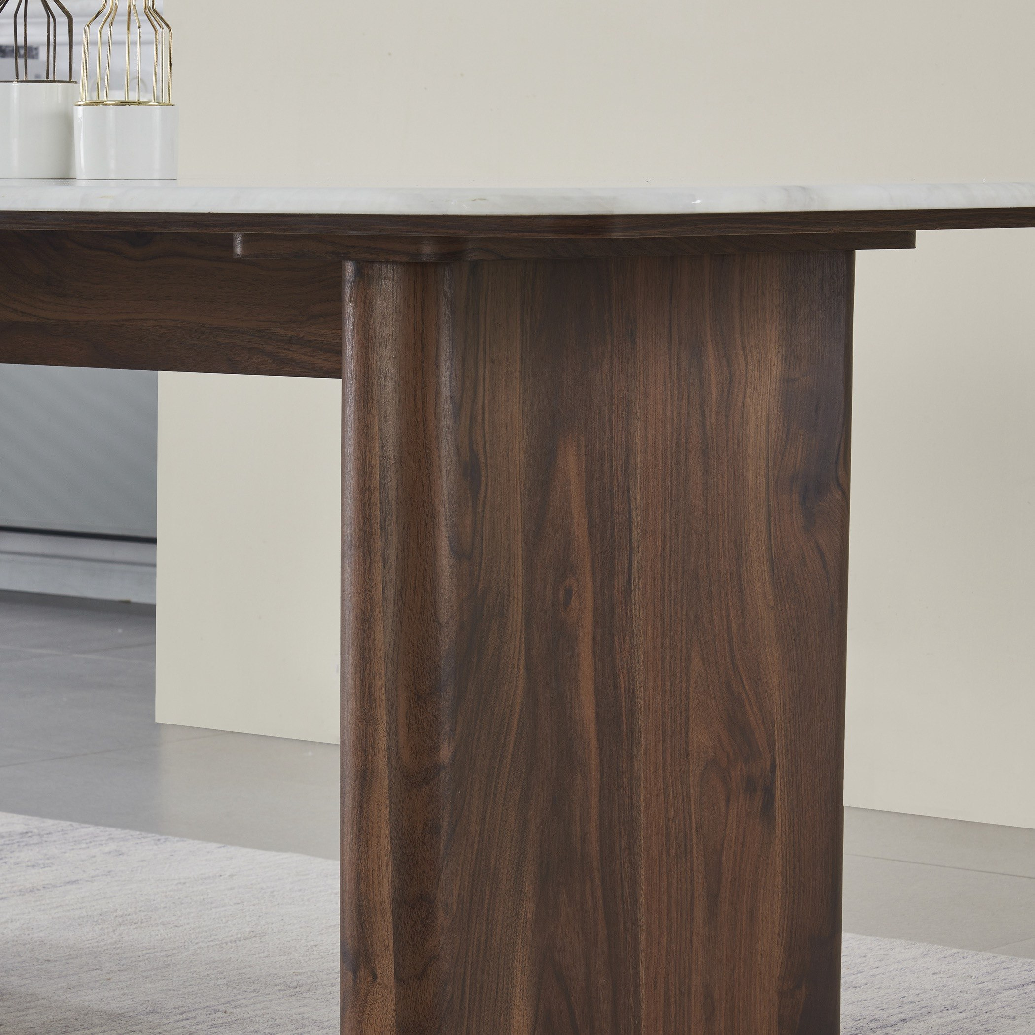 طاولة سفرة بسطح رخام لـ6 مقاعد من فيلاسكو-hbxdiningroom-diningtablesandsets-diningtables-sixseater-image-5
