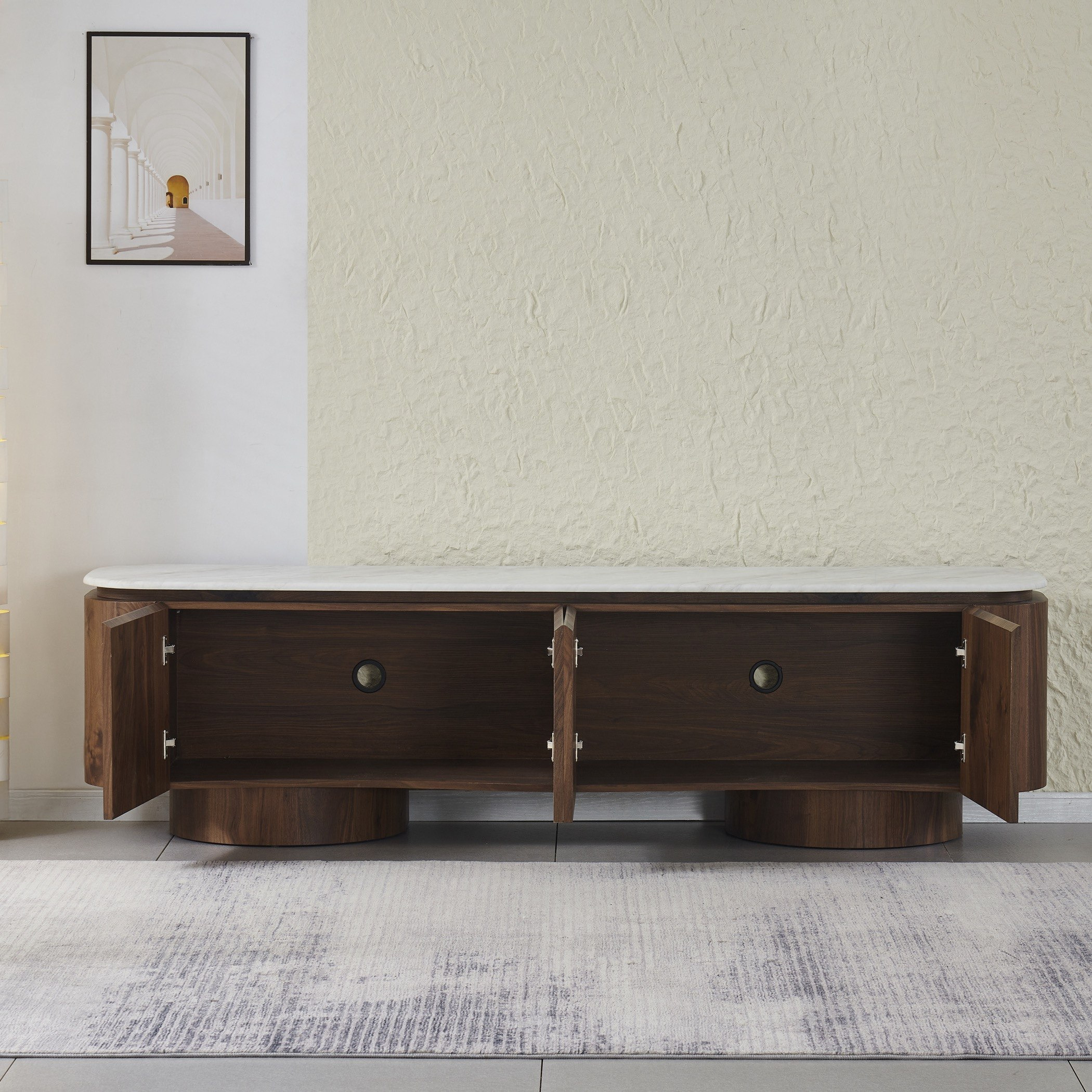 Velasco 2.0 Meter Marble Top TV Unit for TV's up to 80 Inches-hbxlivingroom-mediaunitsandstorage-tvunits-image-3