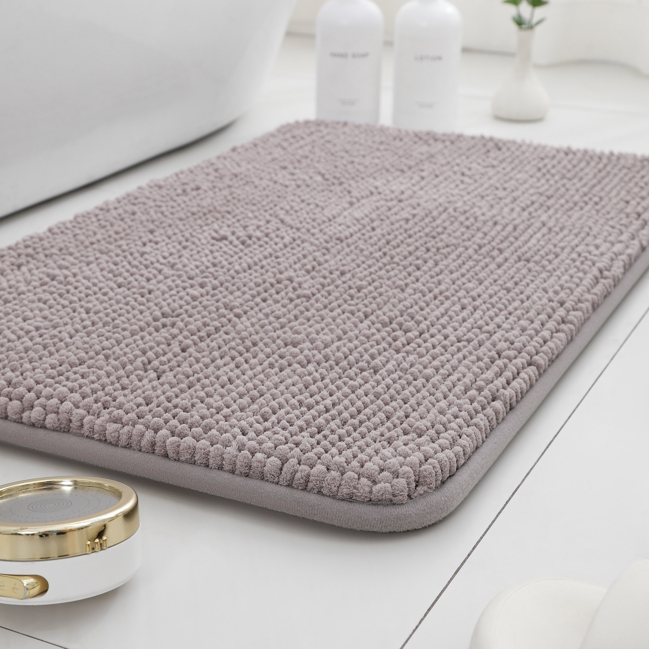 Luxot Elite Chenille Memory Foam Bath Mat - 45x75 cm-hbxbedroom-floorcoverings-bathmats-image-2