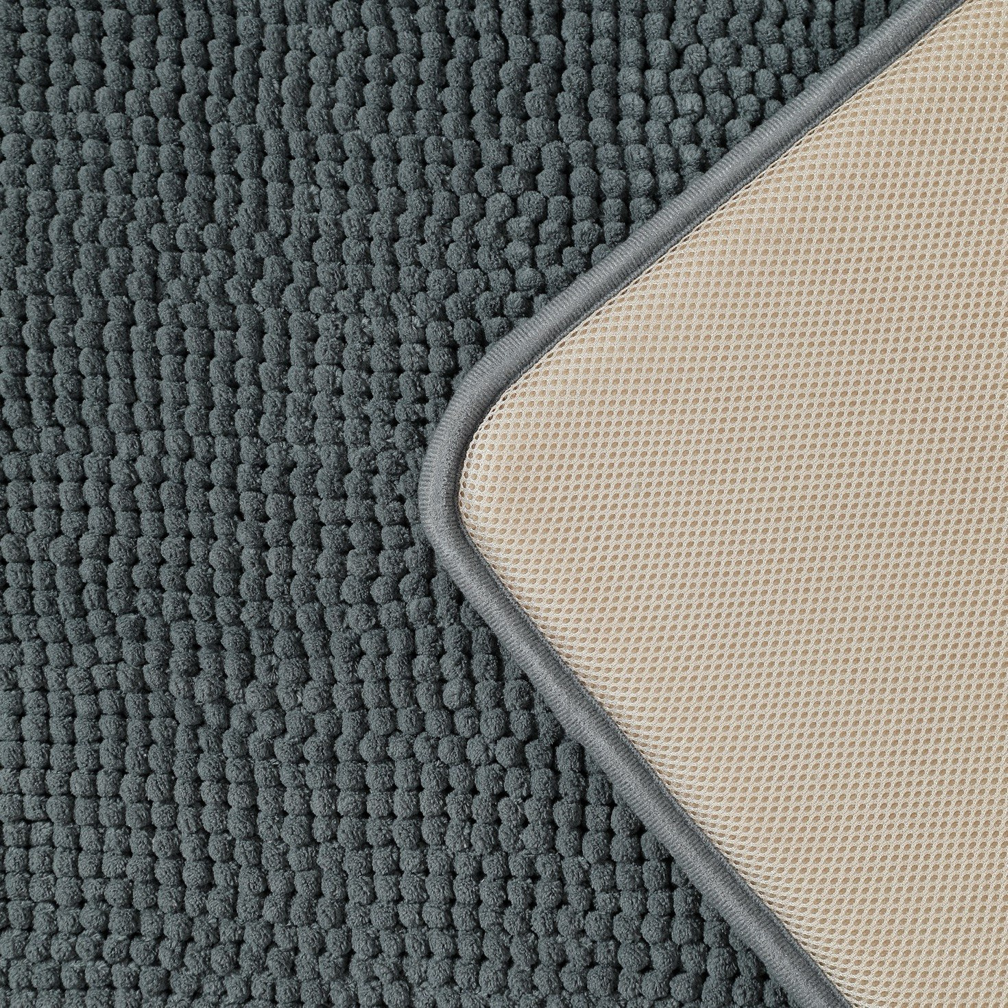 Luxot Elite Chenille Memory Foam Bath Mat - 45x75 cm-hbxbedroom-floorcoverings-bathmats-image-5