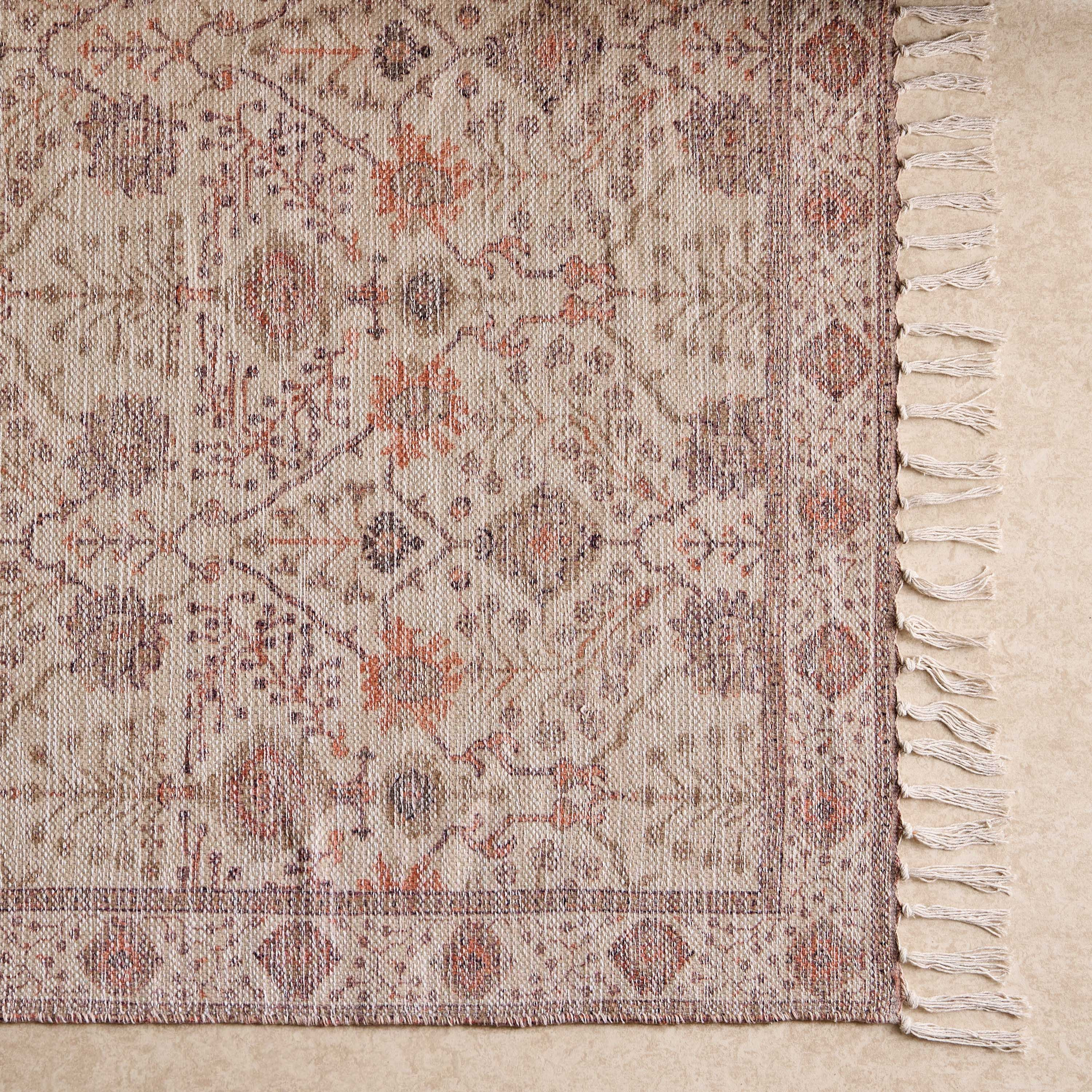 Glimmer Juana Handmade Printed Dhurrie - 160x230 cm-hbxdecorandfurnishings-floorcoverings-rugs-image-3