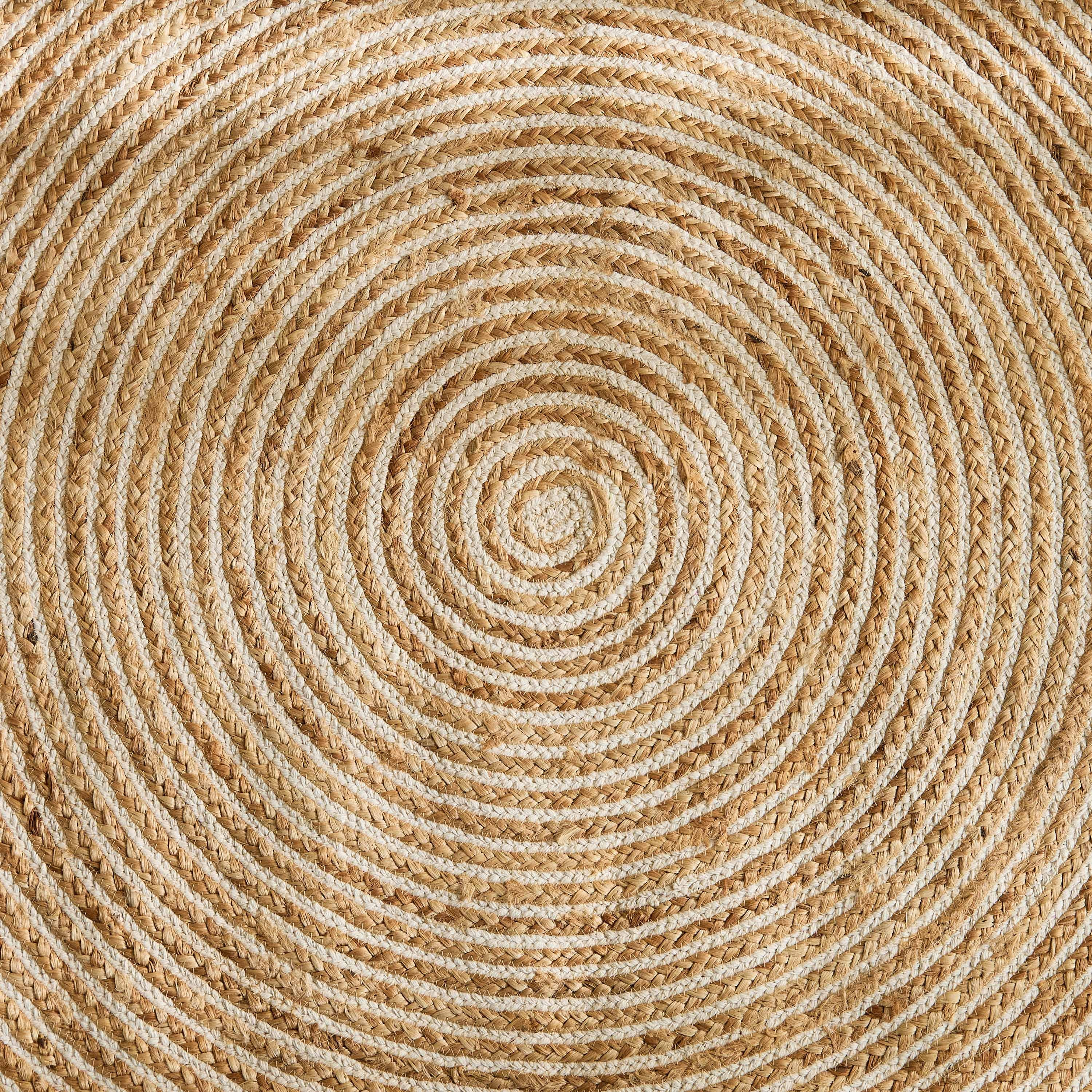 Eco Swrils Round Handmade Jute Rug - 90 cm-hbxdecorandfurnishings-floorcoverings-rugs-image-2