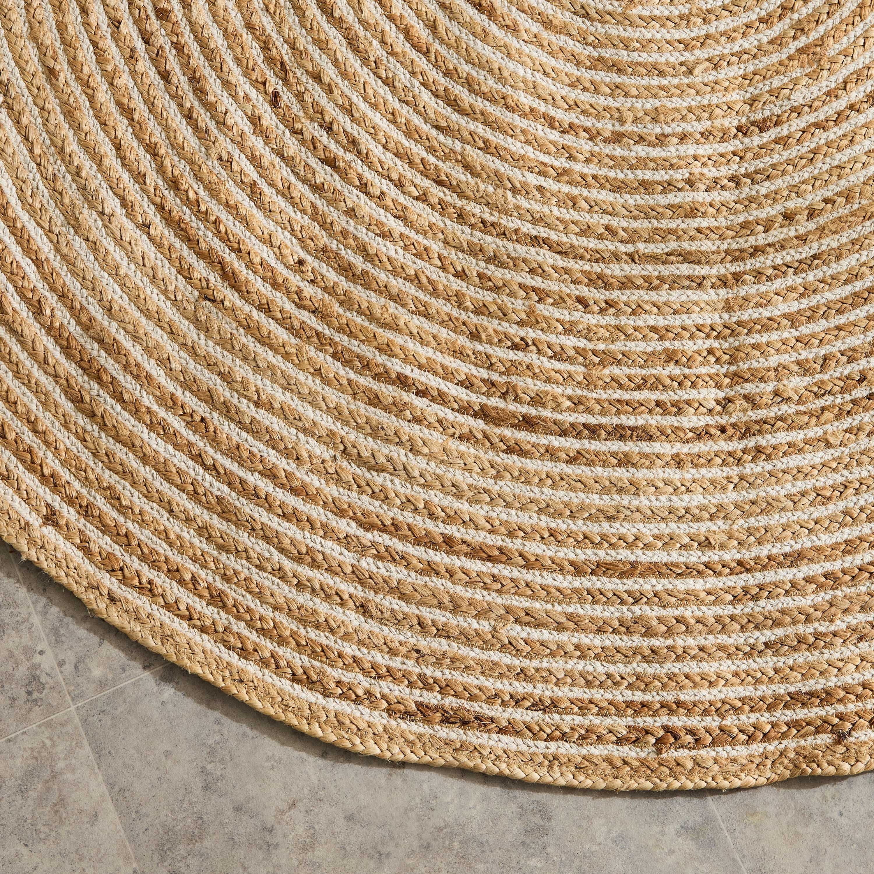 Eco Swrils Round Handmade Jute Rug - 150 cm-hbxdecorandfurnishings-floorcoverings-rugs-image-3