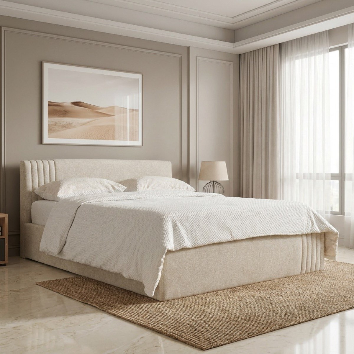 سرير كوين منجد بتخزين هيدروليك نيكست من فرانكفورت - 160x200 سم-hbxbedroom-bedsandbedsets-beds-queen-image-1