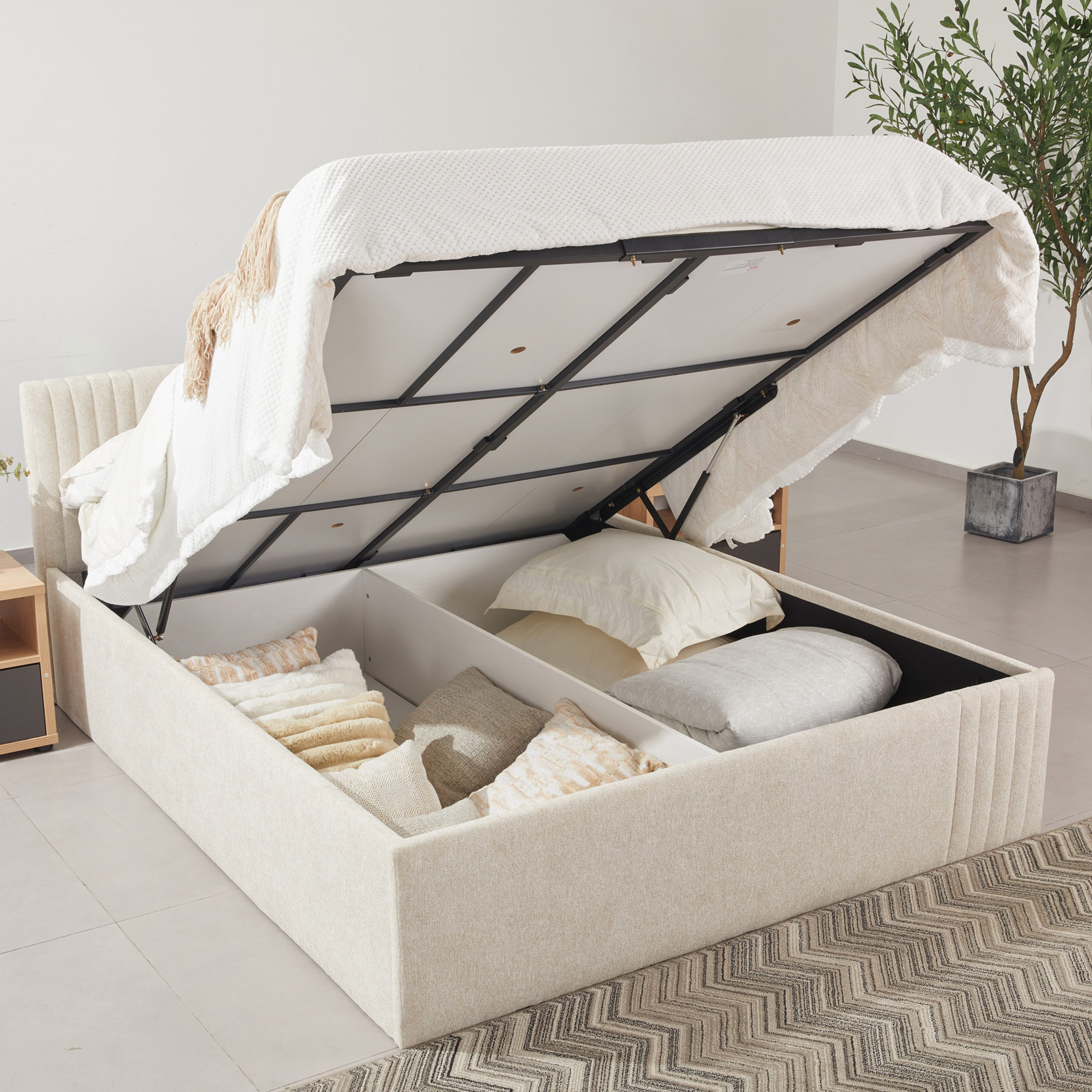 Frankfurt NXT Upholstered Hydraulic Storage King Bed - 180x200 cm-PROMO_HB_UAE_HBX10_250526-image-9