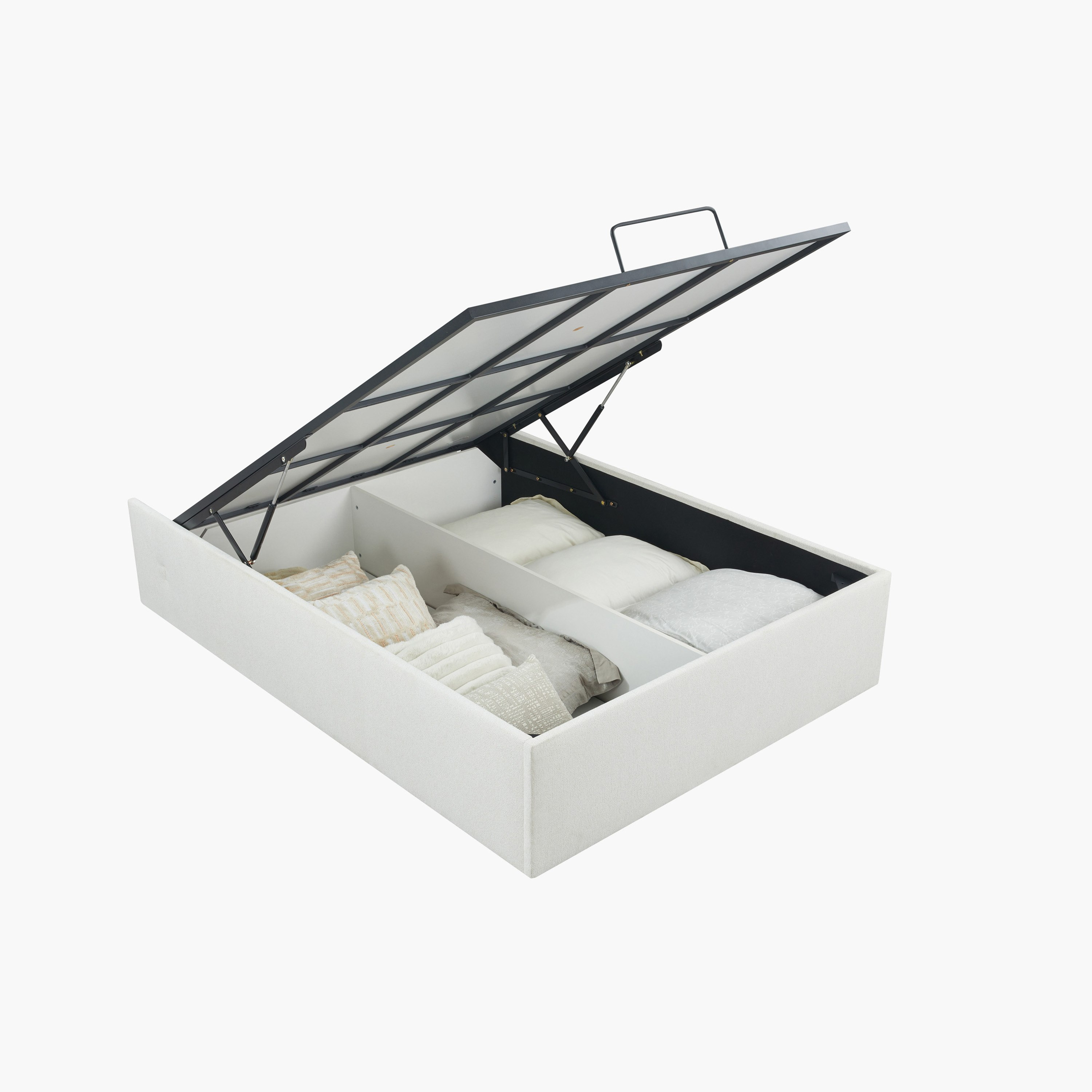 Orion Smart Upholstered Hydraulic Storage Queen Bed Base - 140x200 cm-hbxbedroom-modular-modularbeds-orion-image-1