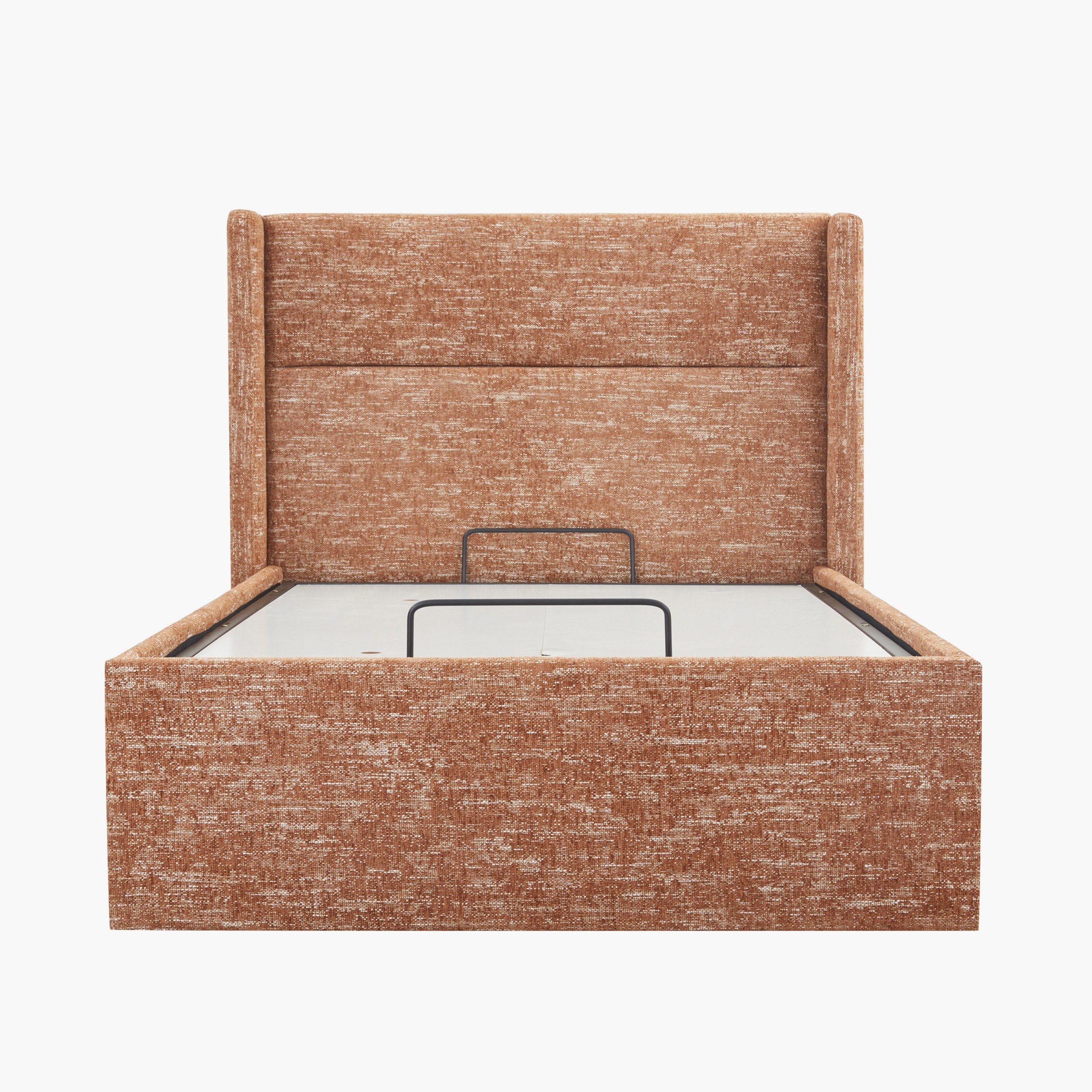 Orro Ray Wing Smart Hydraulic Upholstered Twin Bed - 120x200 cm-hbxbedroom-bedsandbedsets-upholsteredbeds-twin-image-3
