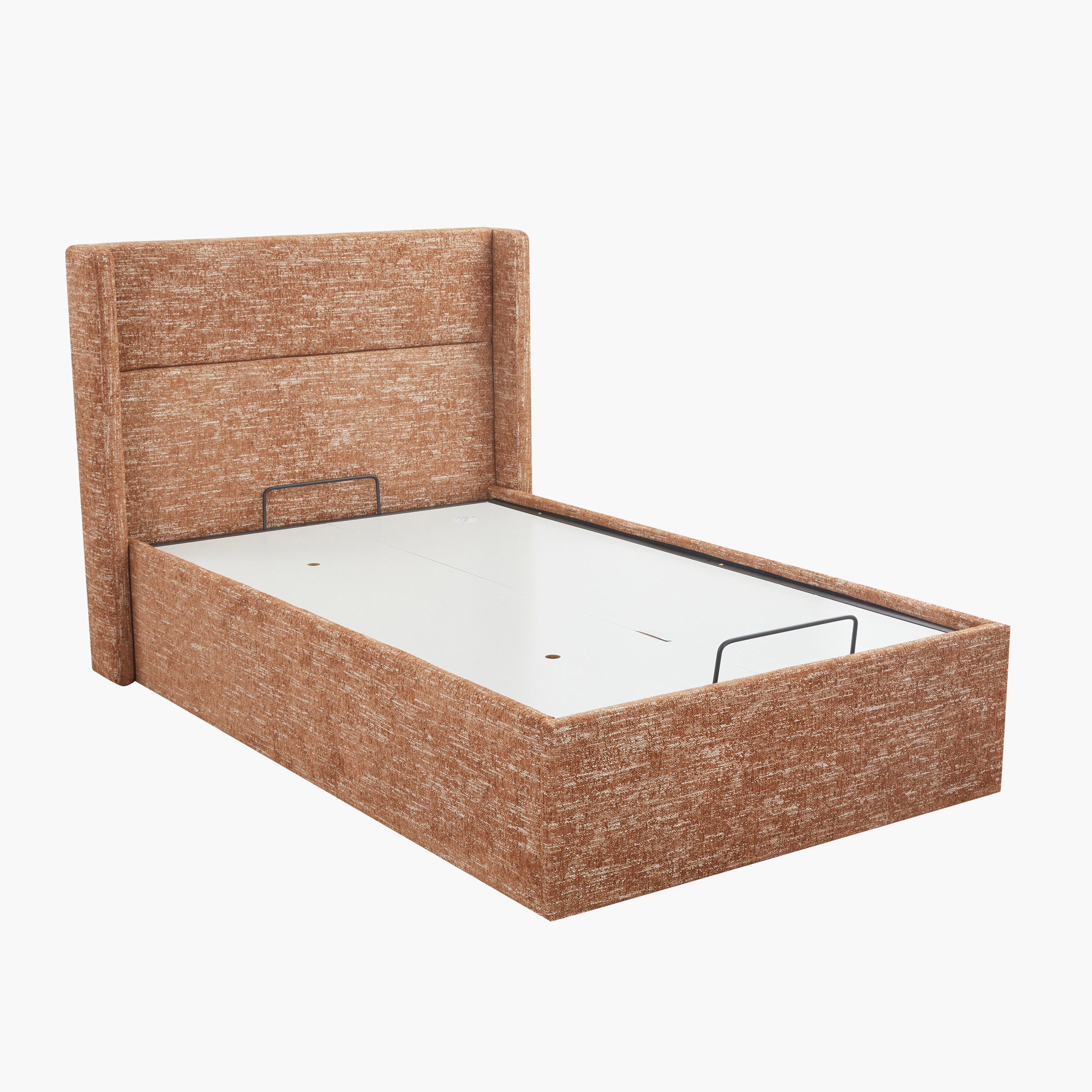 Orro Ray Wing Smart Hydraulic Upholstered Twin Bed - 120x200 cm-hbxbedroom-bedsandbedsets-upholsteredbeds-twin-image-4