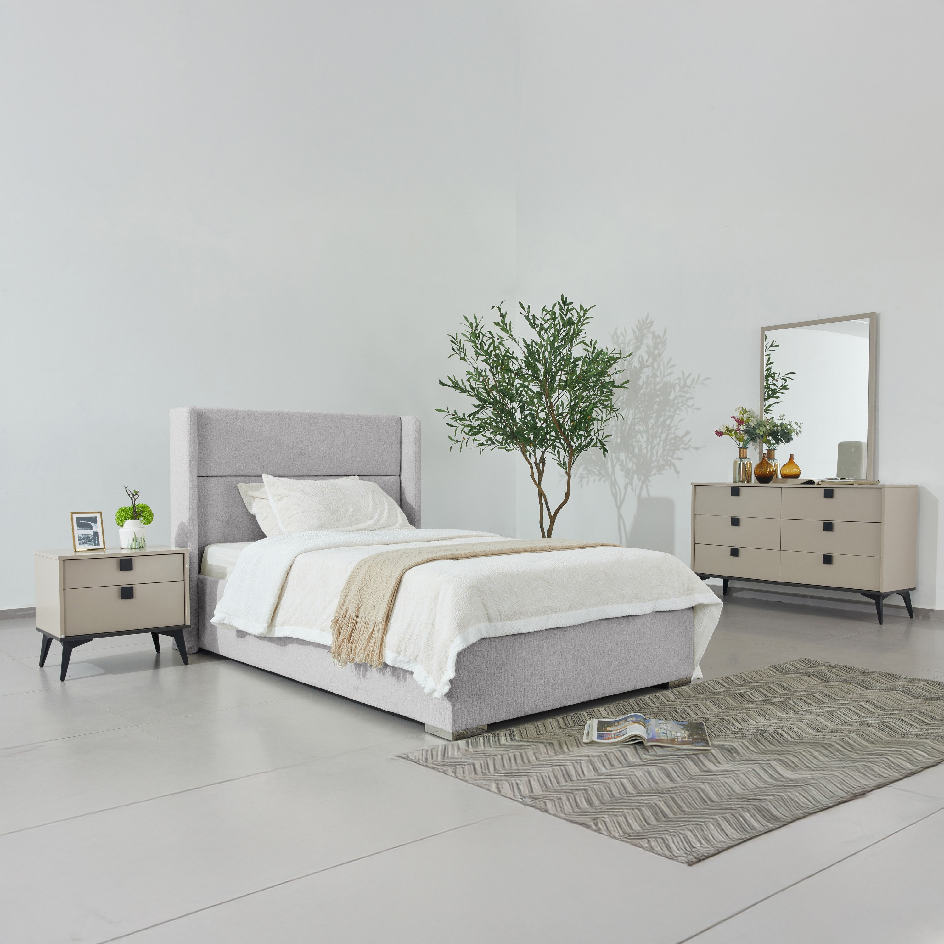 Orion Ray Wing Upholstered Single Headboard - 90x200 cm-hbxbedroom-modular-modularbeds-orion-image-7