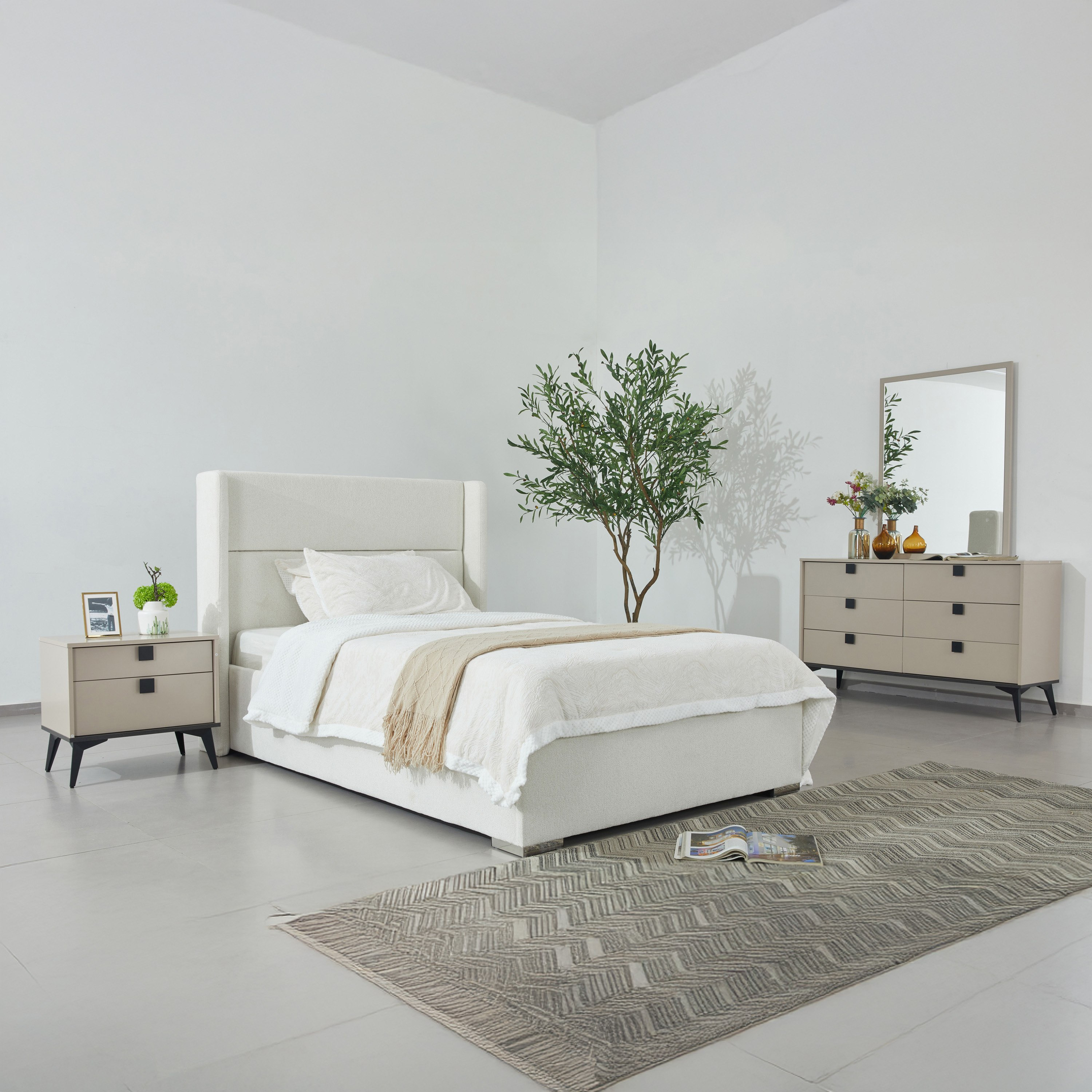 Orion Ray Wing Upholstered Single Headboard - 90x200 cm-hbxbedroom-modular-modularbeds-orion-image-7