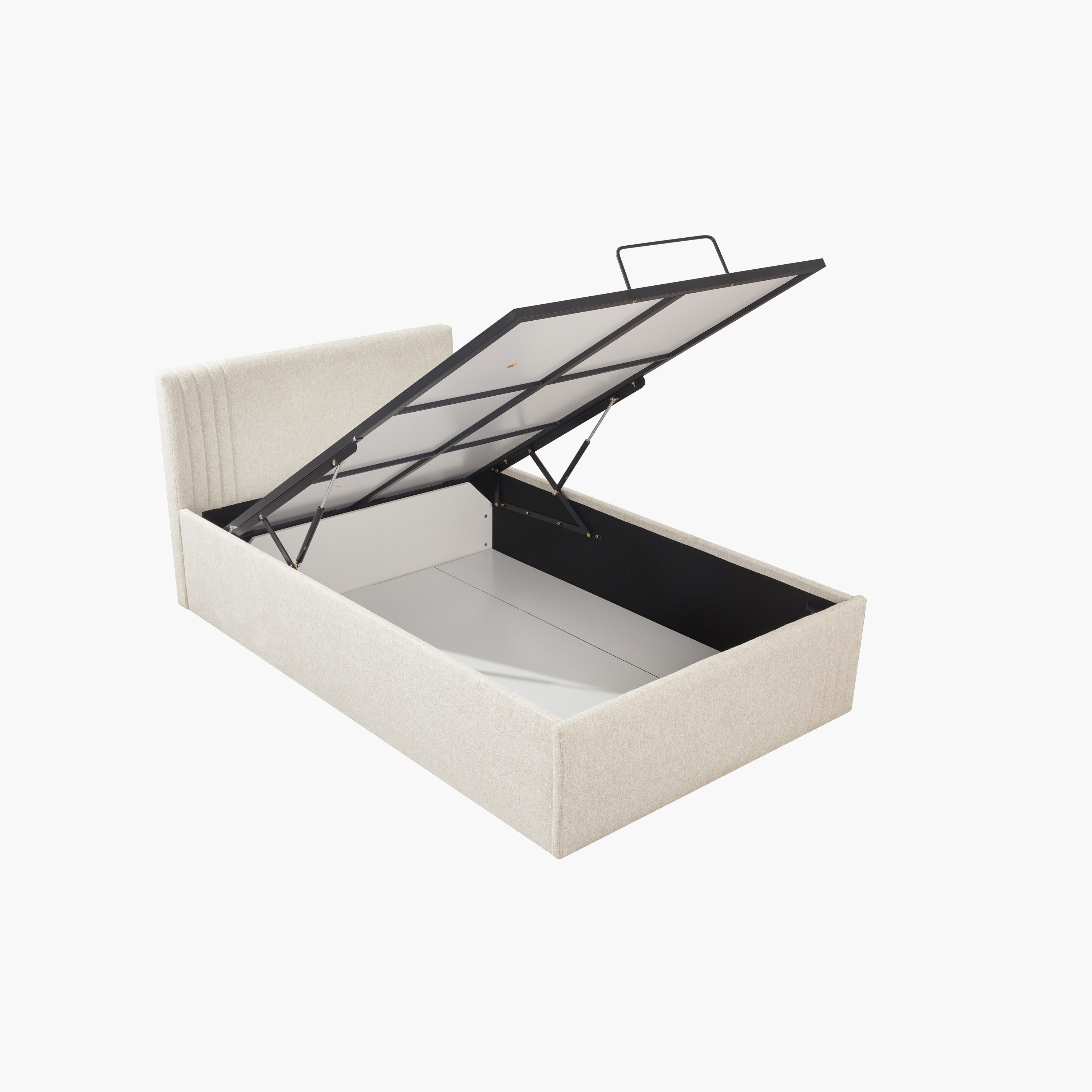 Frankfurt NXT Upholstered Hydraulic Storage Twin Bed - 120x200 cm-hbxbedroom-bedsandbedsets-upholsteredbeds-twin-image-4