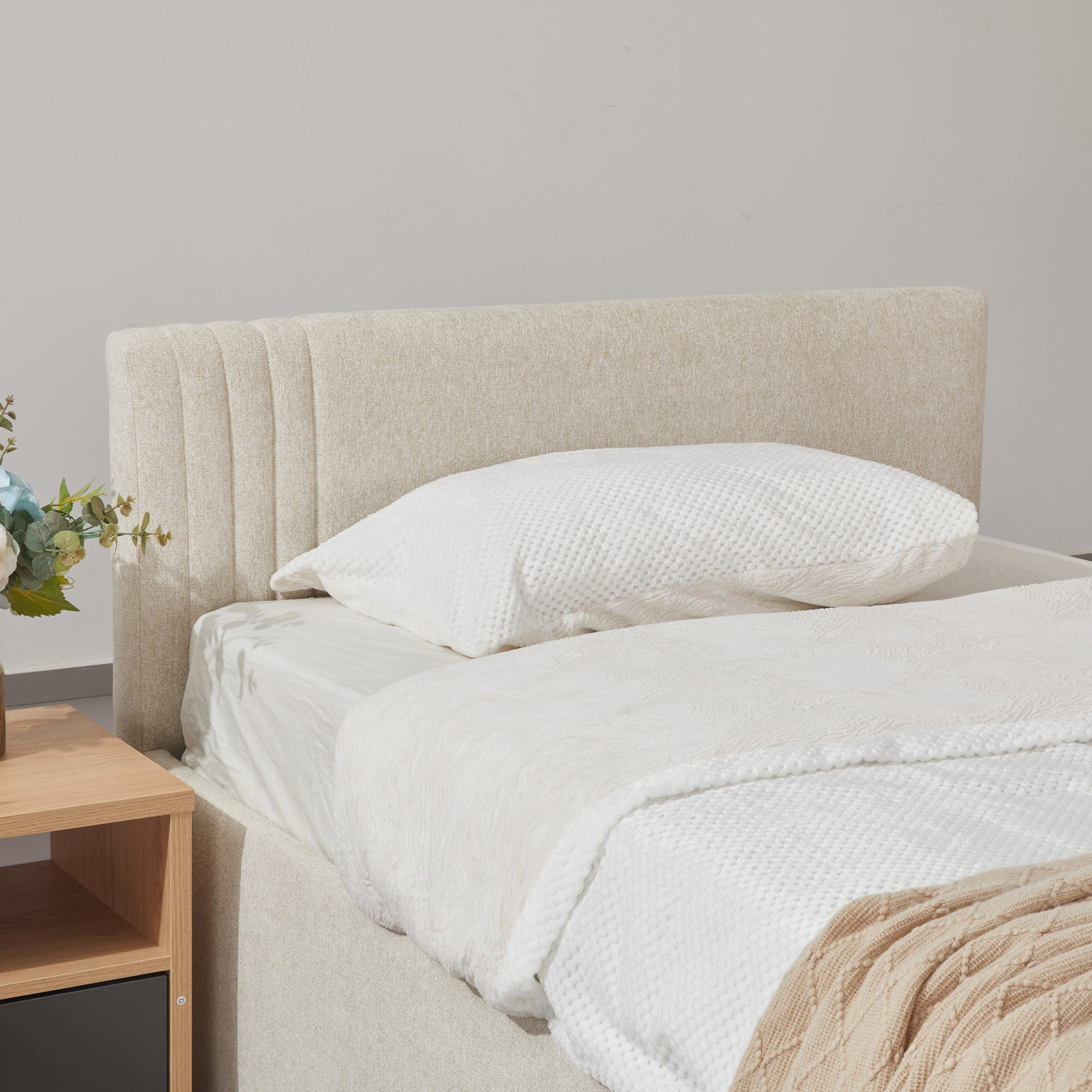 Frankfurt NXT Upholstered Hydraulic Storage Twin Bed - 120x200 cm-hbxbedroom-bedsandbedsets-upholsteredbeds-twin-image-2