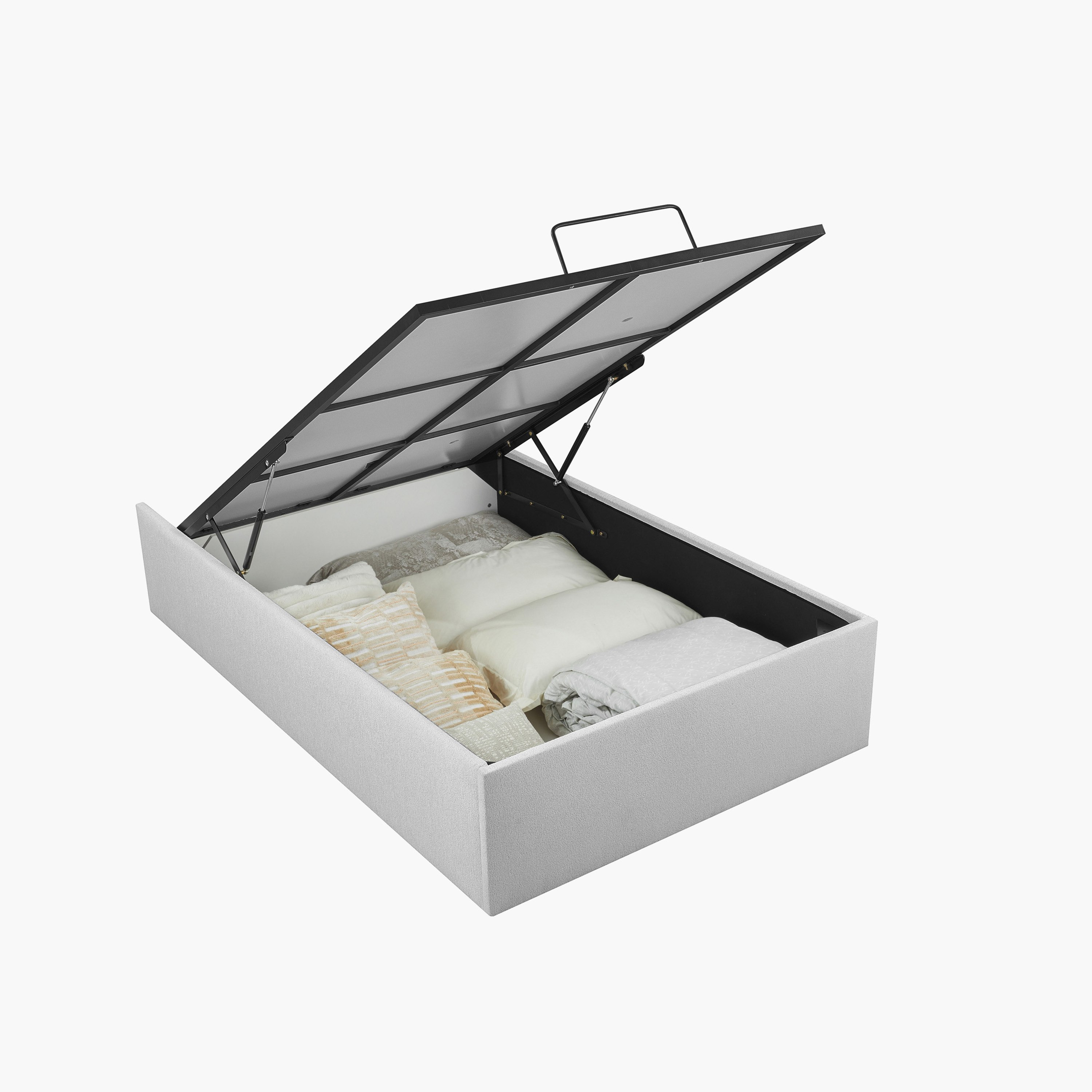 Orion Upholestered Hydraulic Storage Twin Bed Base - 120x200 cm-hbxbedroom-modular-modularbeds-orion-image-4
