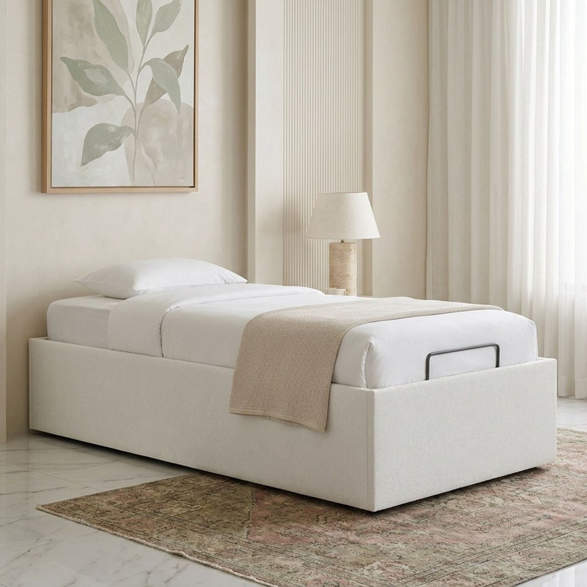 Orion Smart Upholstered Hydraulic Storage Single Bed Base - 90x200 cm-PROMO_HB_SA_HBX10_TH1000_NEW_031025-image-1