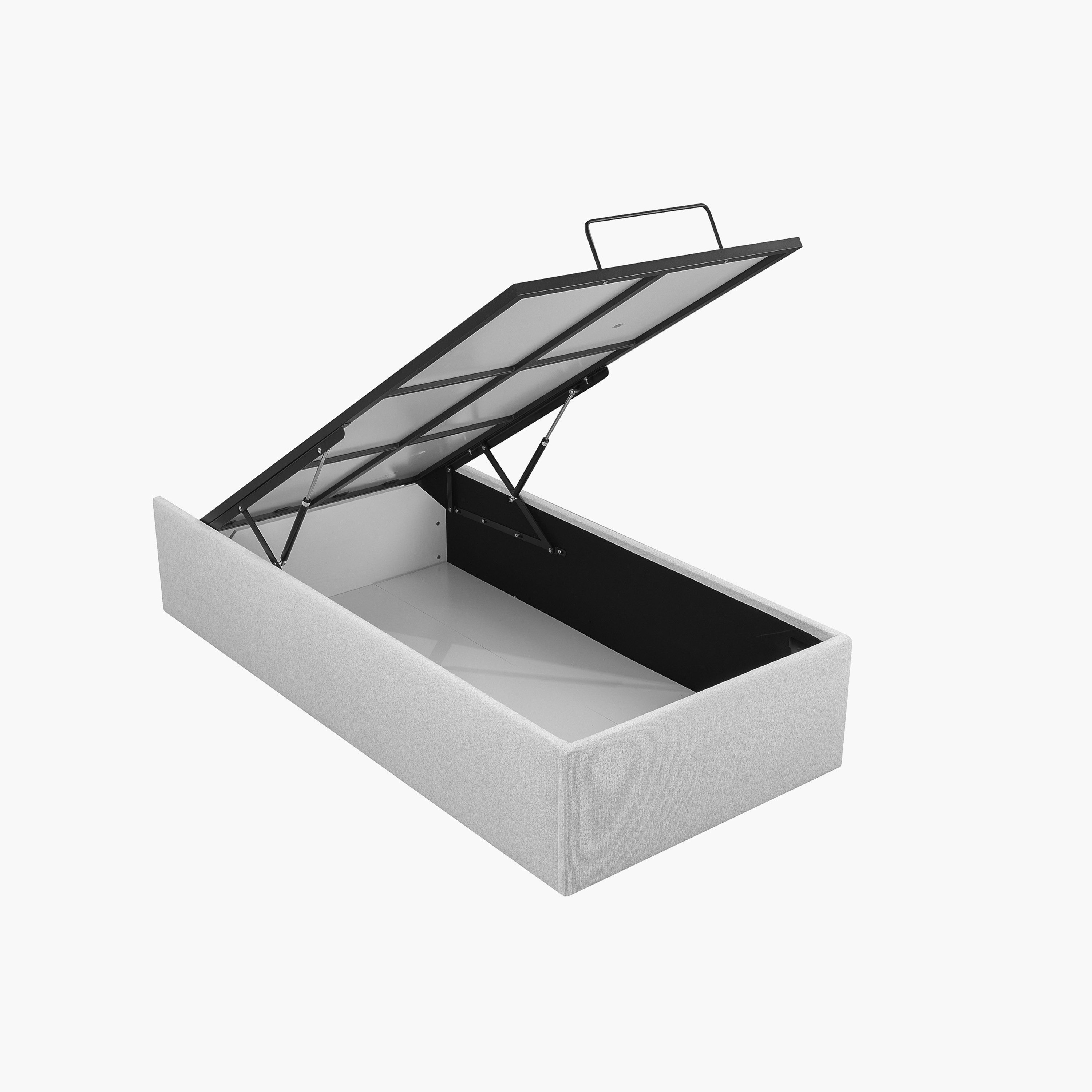 قاعدة سرير مفرد منجدة بتخزين هيدروليك ذكي من أوريون - 90x200 سم-hbxbedroom-modular-modularbeds-orion-image-2