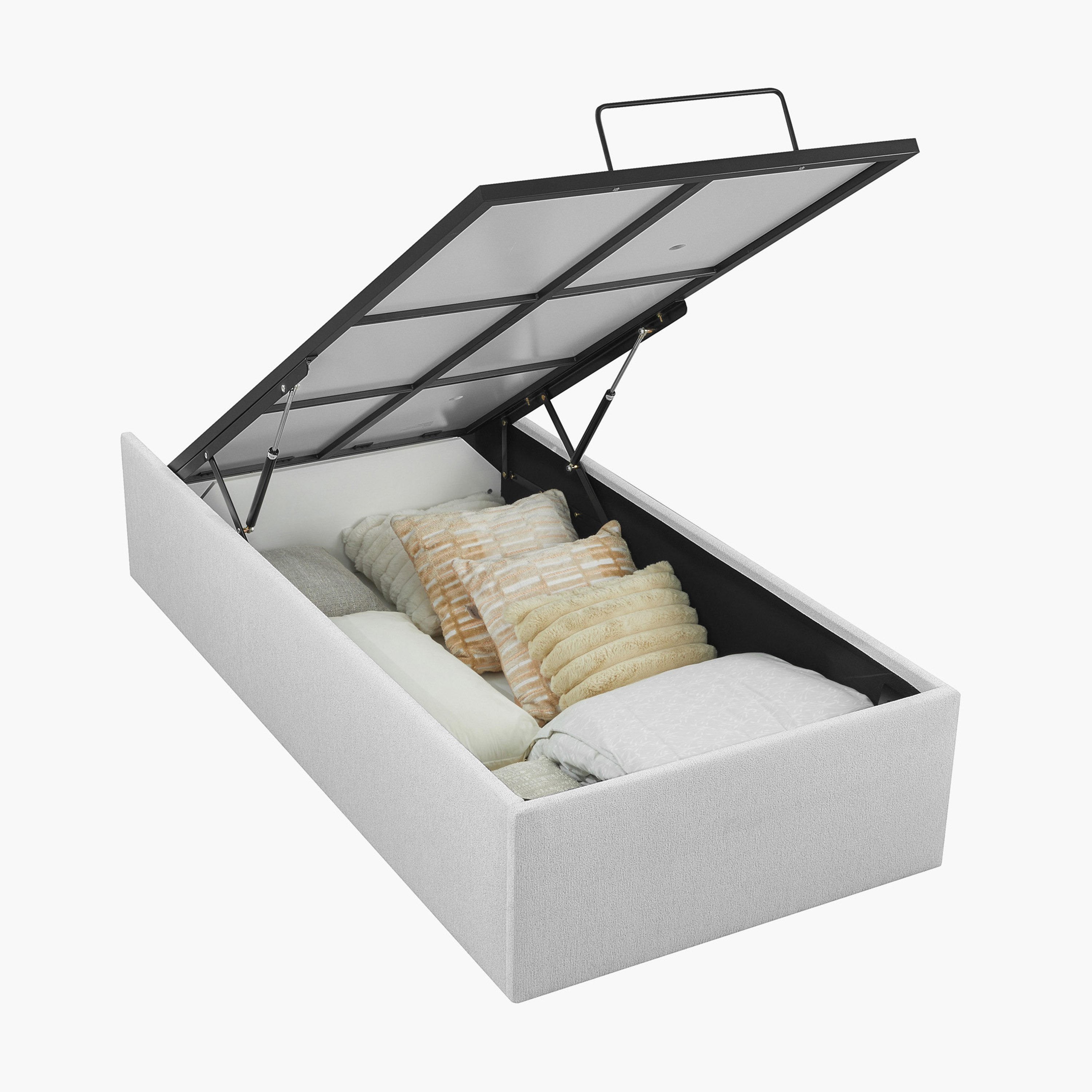 قاعدة سرير مفرد منجدة بتخزين هيدروليك ذكي من أوريون - 90x200 سم-hbxbedroom-modular-modularbeds-orion-image-7