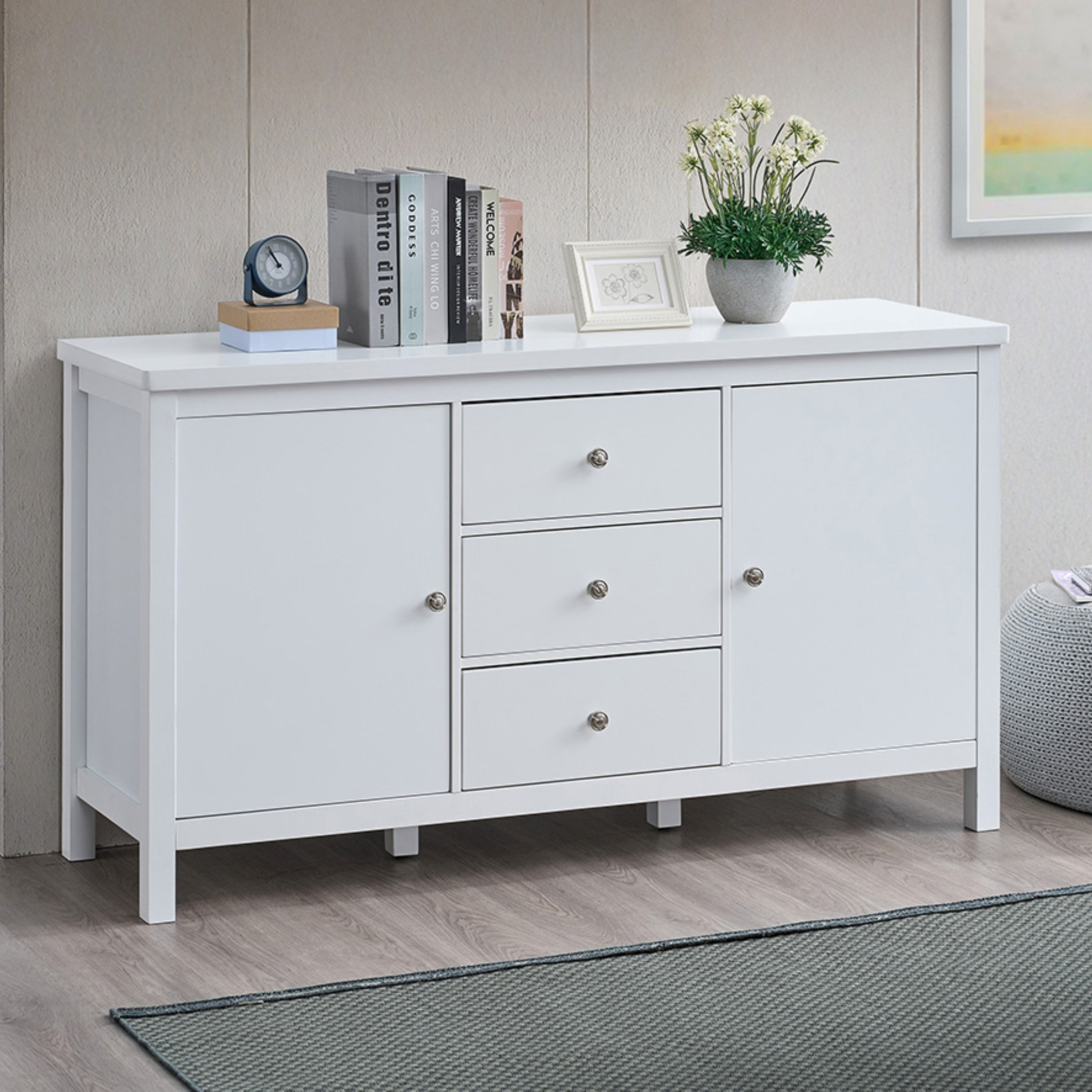 Harmony 2-Door Sideboard with 3-Drawers-hbxfurniture-diningroom-buffetsandsideboards-image-1