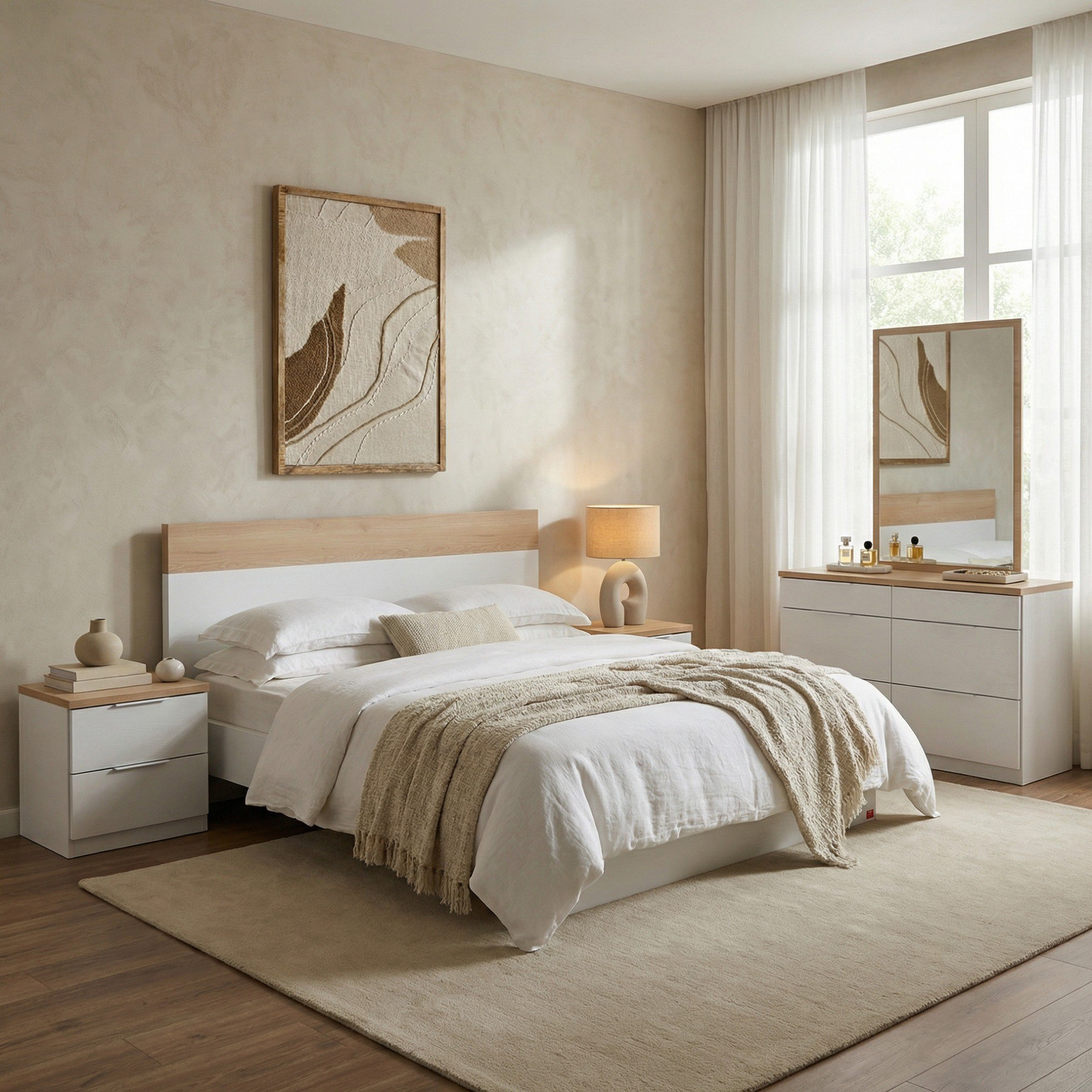 Milan 5-Piece King Bedroom Set - 180x200 cm-hbxbedroom-bedsandbedsets-bedroomsets-king-image-1