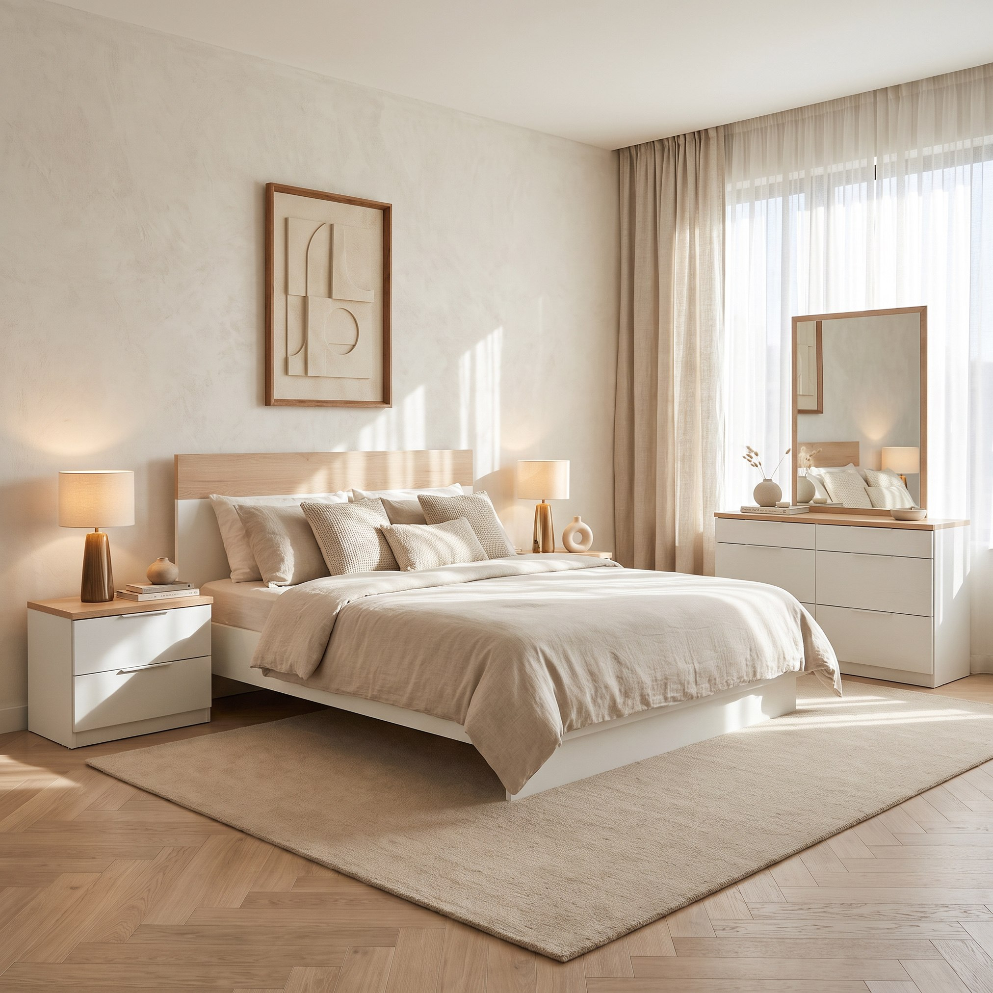 Milan 5-Piece King Bedroom Set - 180x200 cm-hbxbedroom-bedsandbedsets-bedroomsets-king-image-1