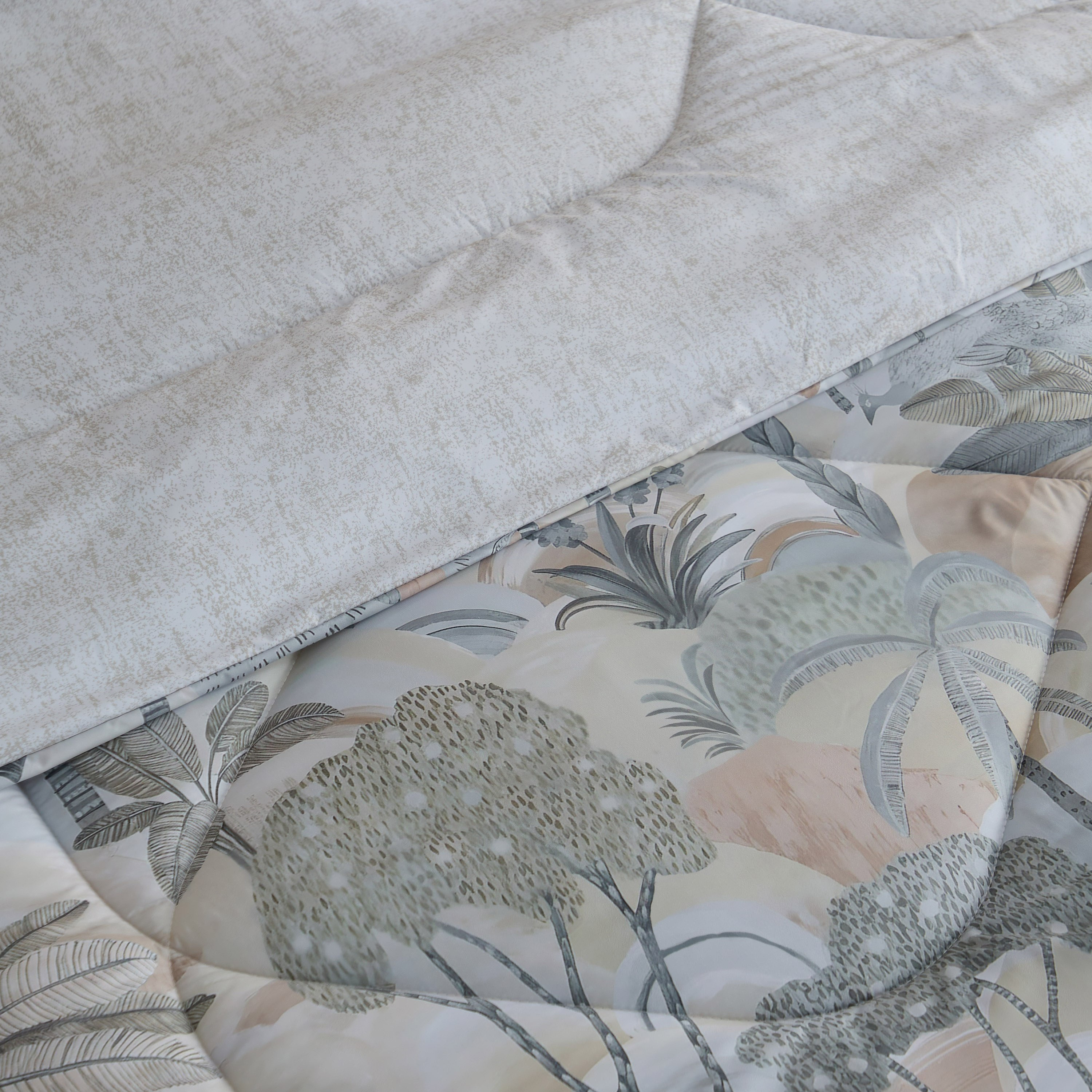 Hampton Palm 6-Piece Microfibre Printed BIAB Super King Comforter Set - 240x260 cm-hbxhomeware-hbxbedroom-image-4