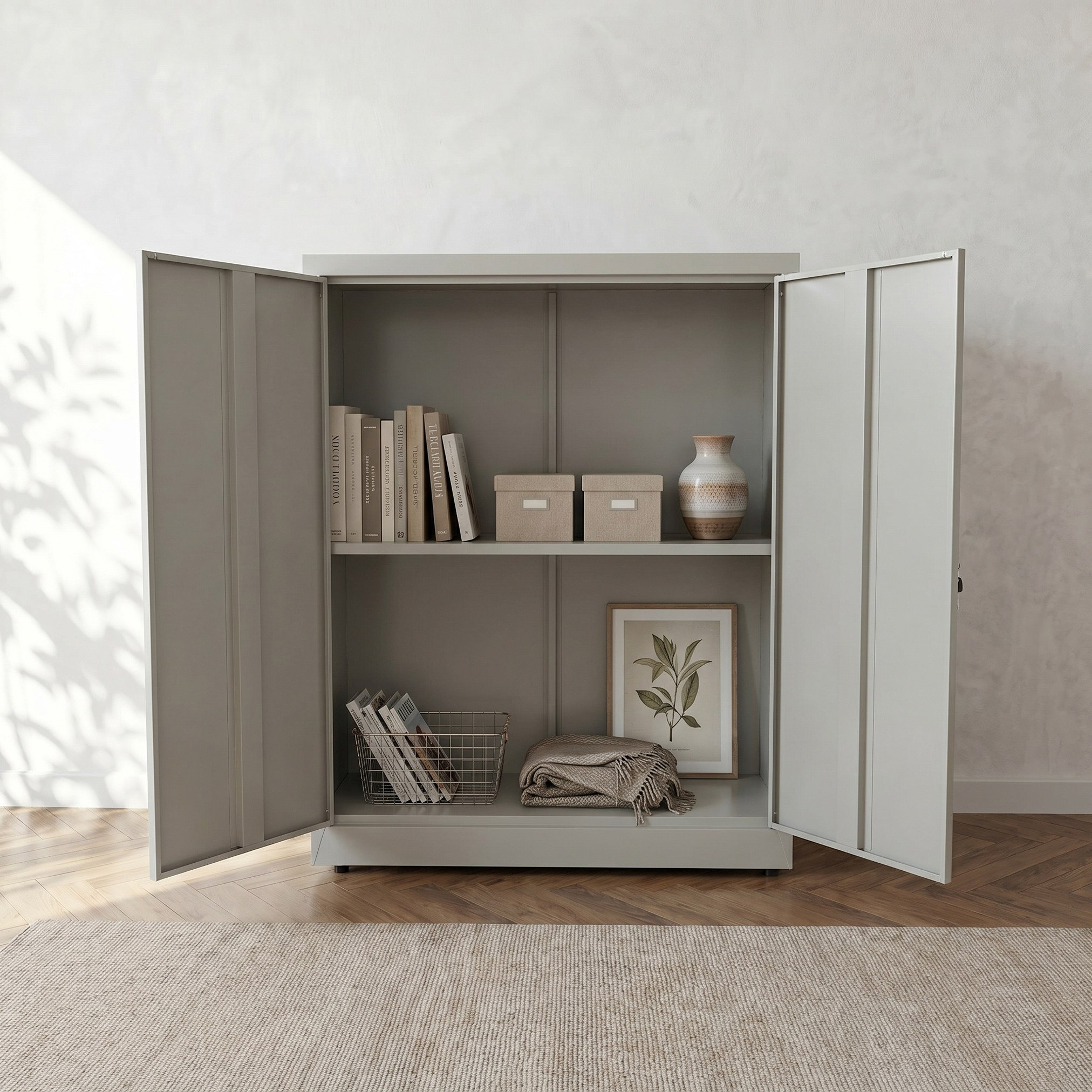 Movo Coda Metal 2-Door Multipurpose Storage Cabinet-hbxbedroom-shoecabinetsandracks-image-3