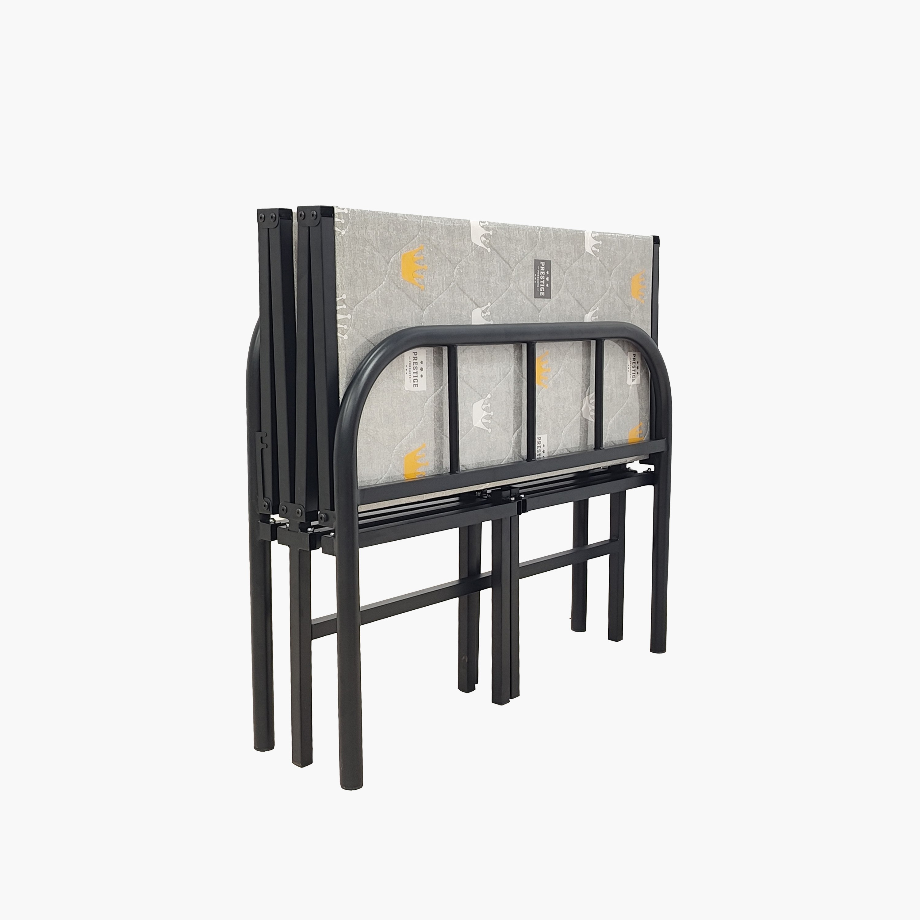 Movo Regat Metal Foldable Guest Single Bed - 90x190 cm-hbxfurniture-bedsandbedsets-daybeds-image-4