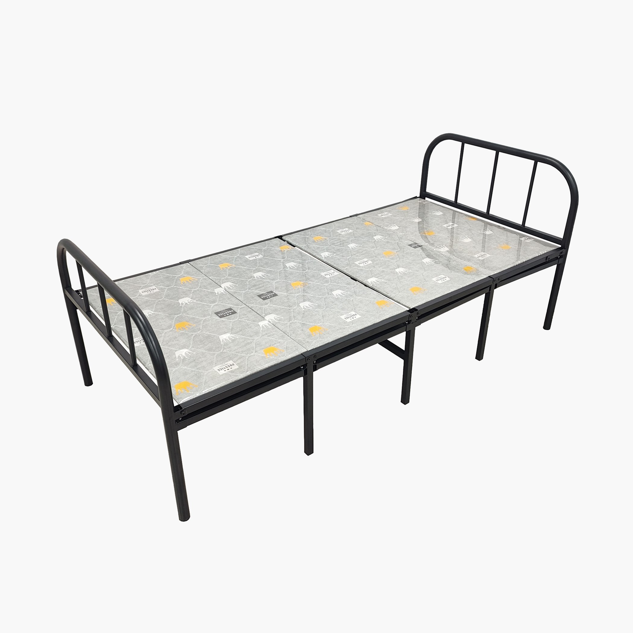 Movo Regat Metal Foldable Guest Single Bed - 90x190 cm-hbxfurniture-bedsandbedsets-daybeds-image-6