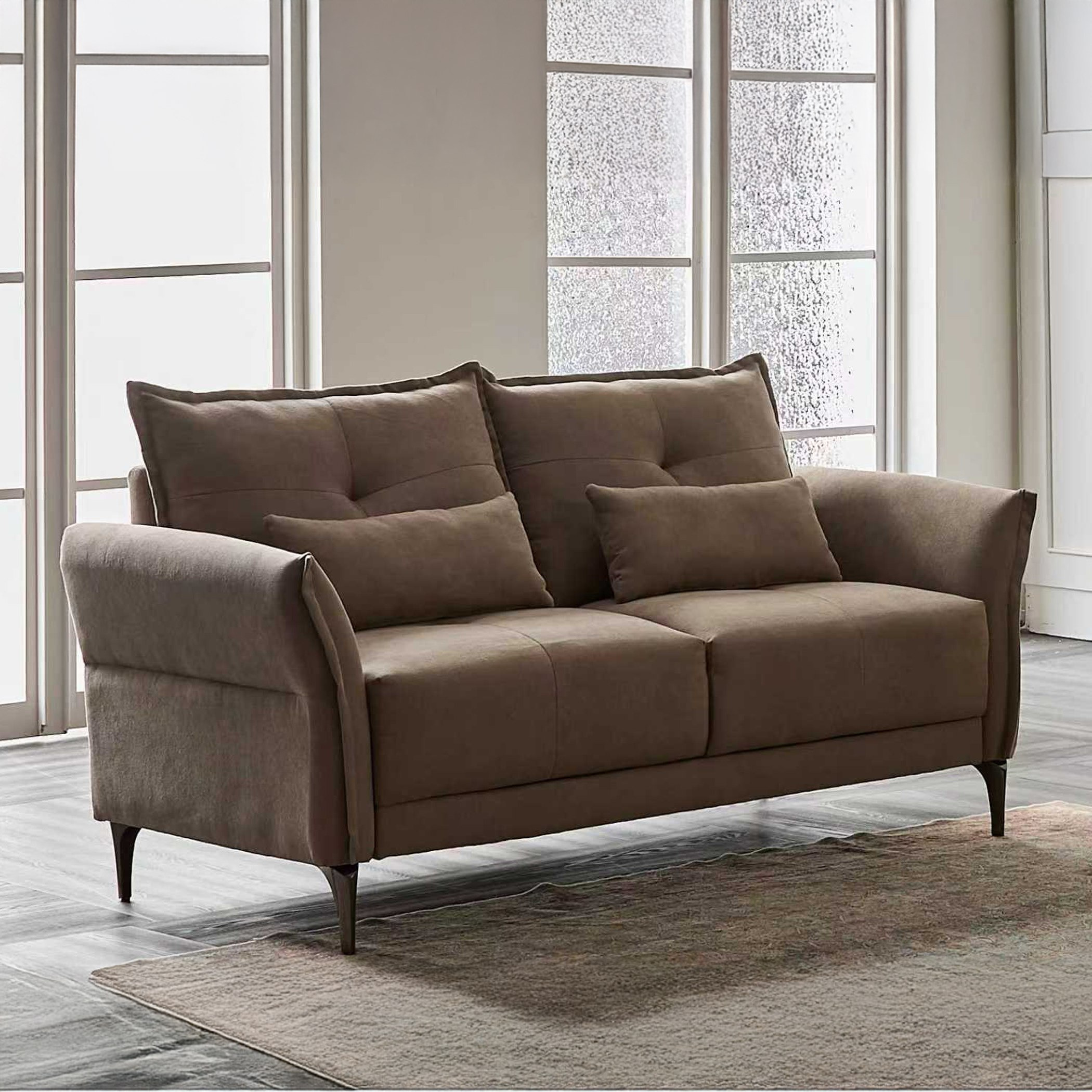 كنبة قماش بـ3 مقاعد مع 2 وسادة لدعم الظهر ومقعد عثماني من سوهو-hbxlivingroom-sofasandarmchairs-sofas-image-7
