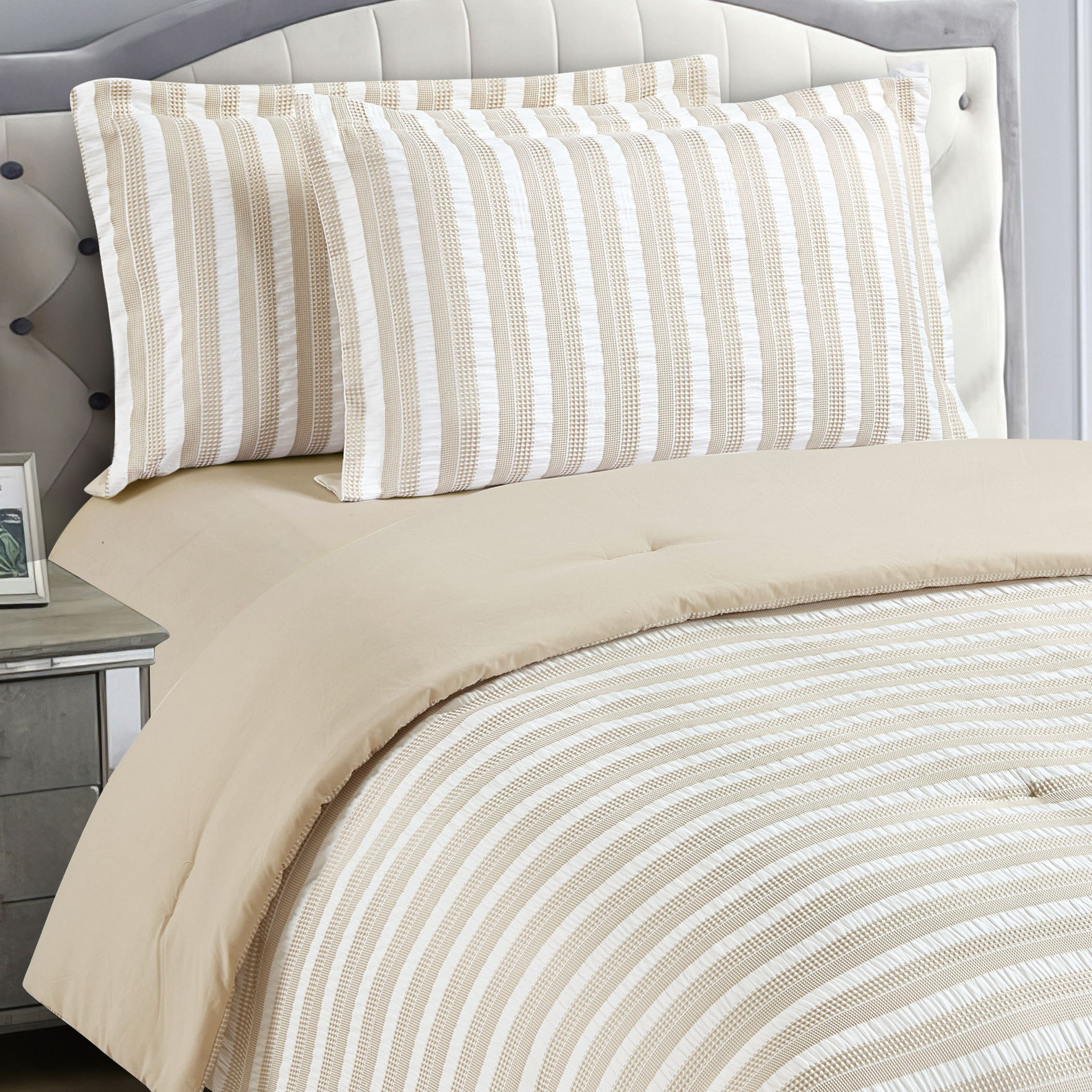 طقم لحاف توين جاكار مخطط وافل 3 قطع من براكستون - 160×220 سم-hbxhomeware-hbxbedroom-image-1