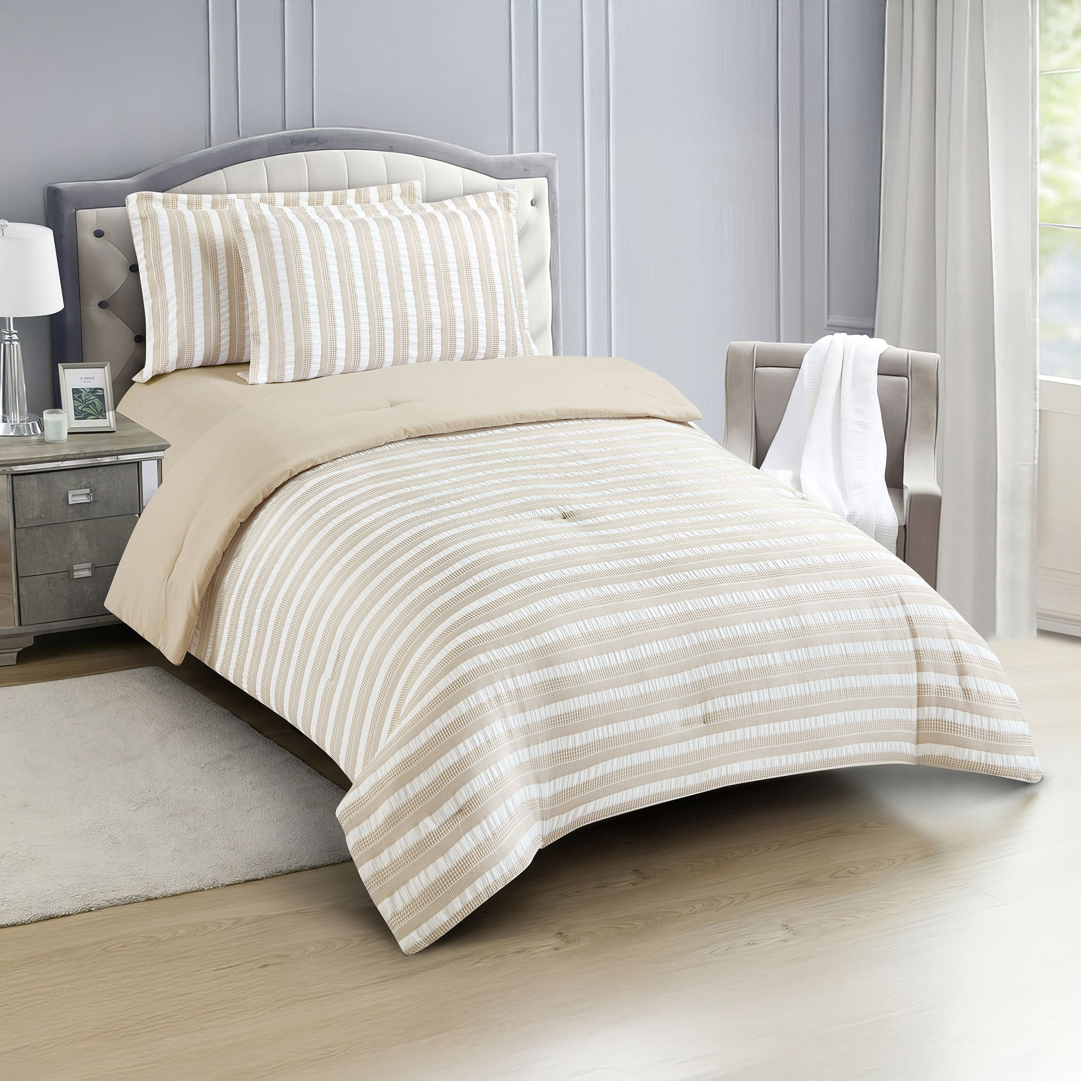 طقم لحاف توين جاكار مخطط وافل 3 قطع من براكستون - 160×220 سم-hbxhomeware-hbxbedroom-image-4