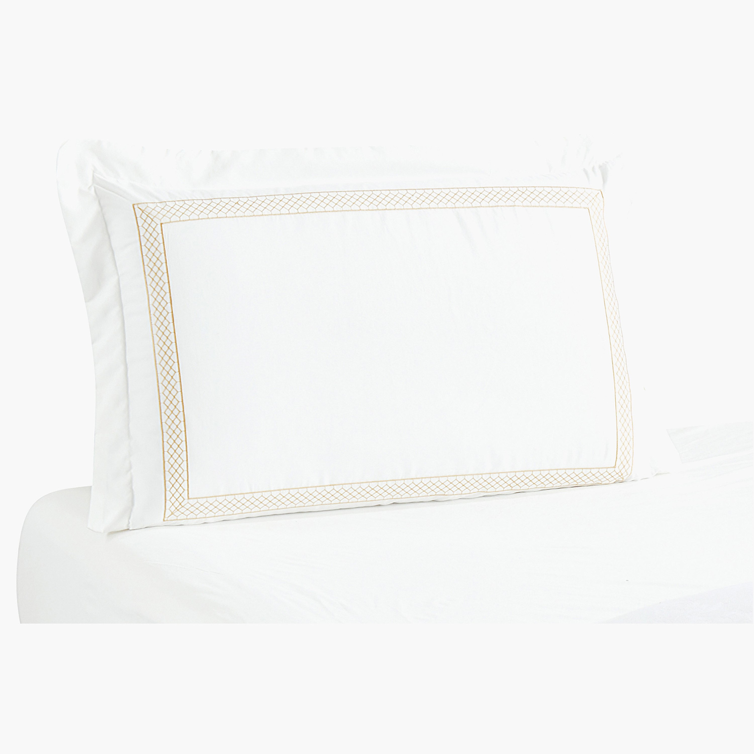 White Bliss 3-Piece Jali Embroidered Twin Comforter Set - 160x220 cm-hbxhomeware-hbxbedroom-image-4