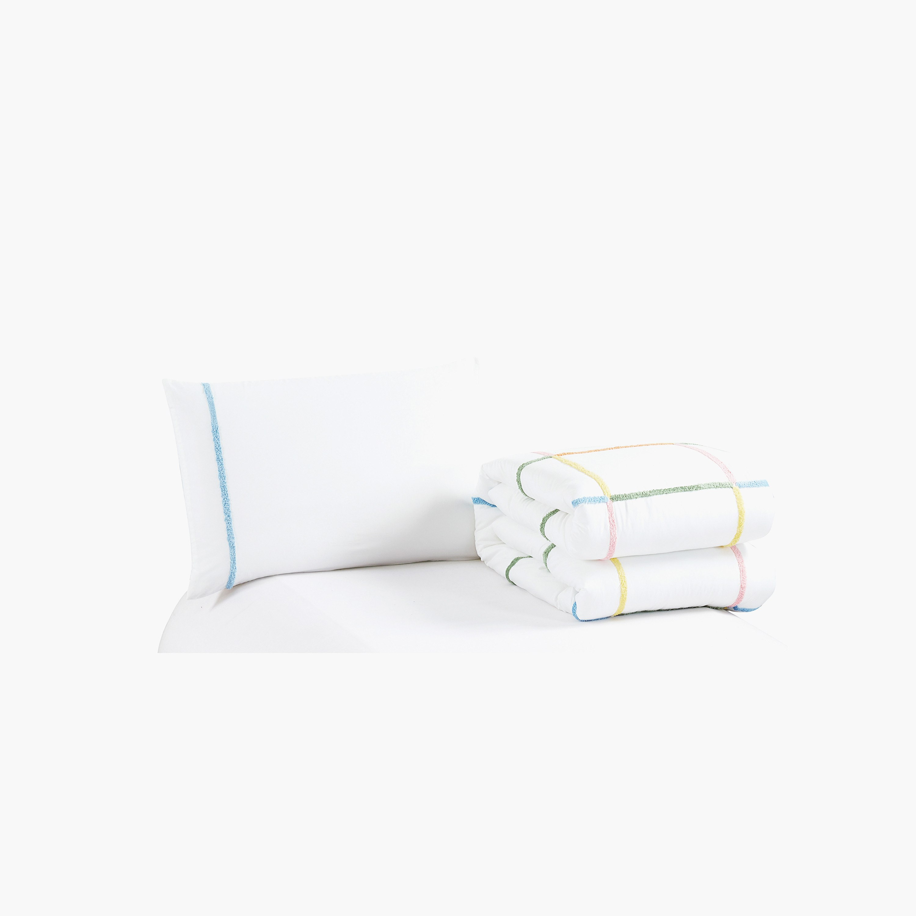 طقم لحاف ألياف دقيقة مقاس فردي قطعتين مطرزتين ثيو من جوي - 135x220 سم-hbxhomeware-hbxkidsandyouth-image-3