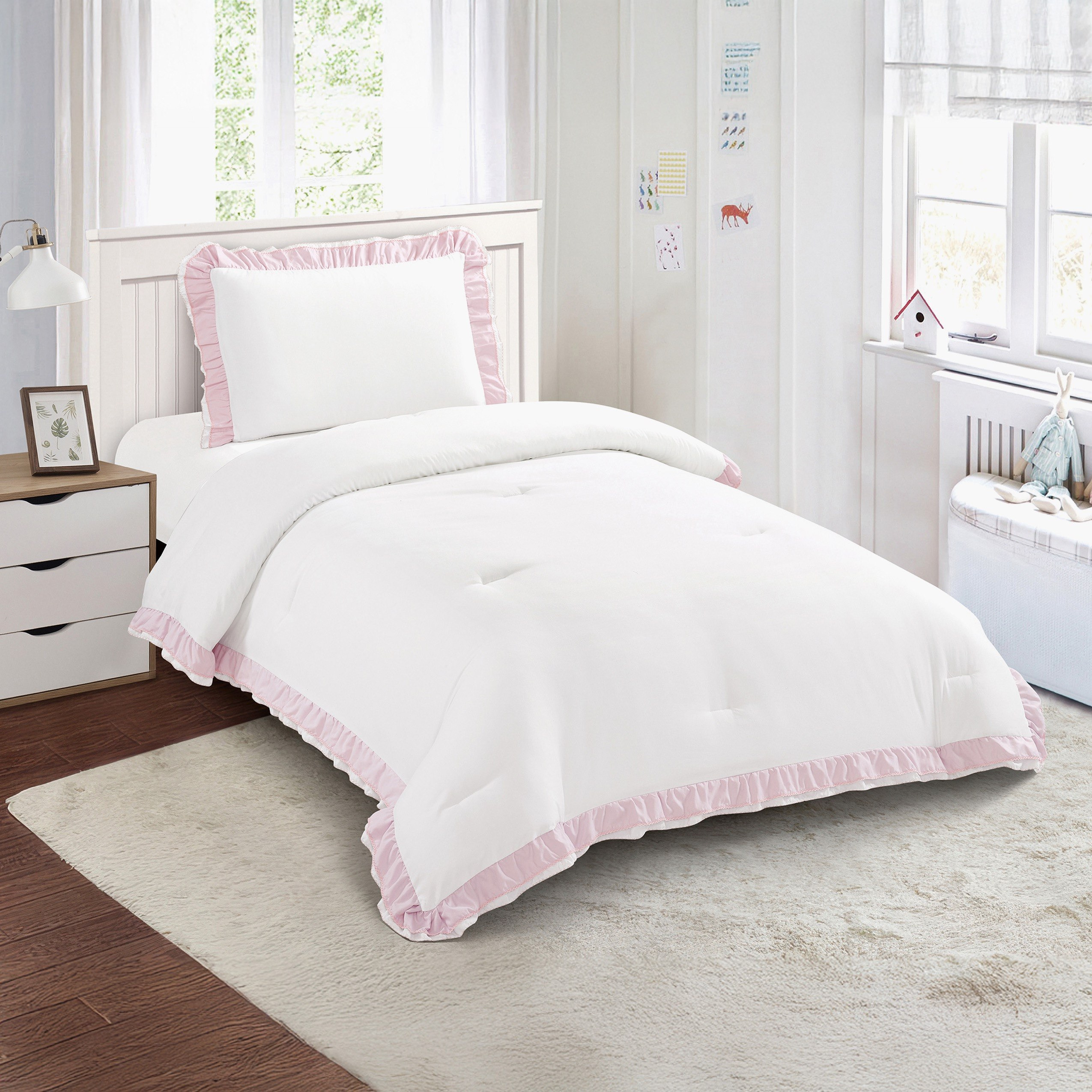 Ivy 2-Piece Microfiber Twin Comforter Set - 160x220 cm-hbxhomeware-hbxkidsandyouth-image-2