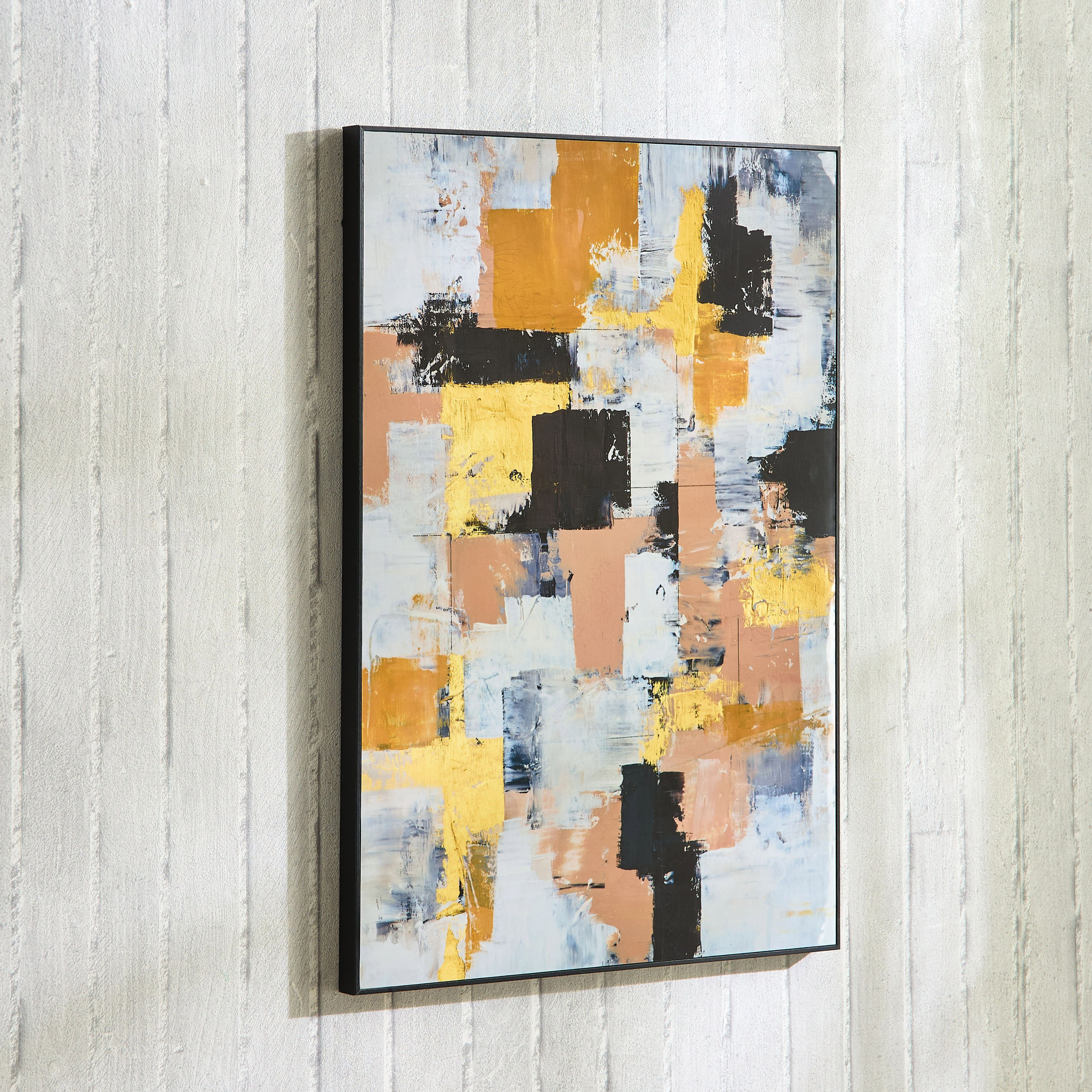 لوحة تجريدية مؤطرة من بير - 50x70x2.5 سم-hbxhomeware-hbxdecorandfurnishings-image-4