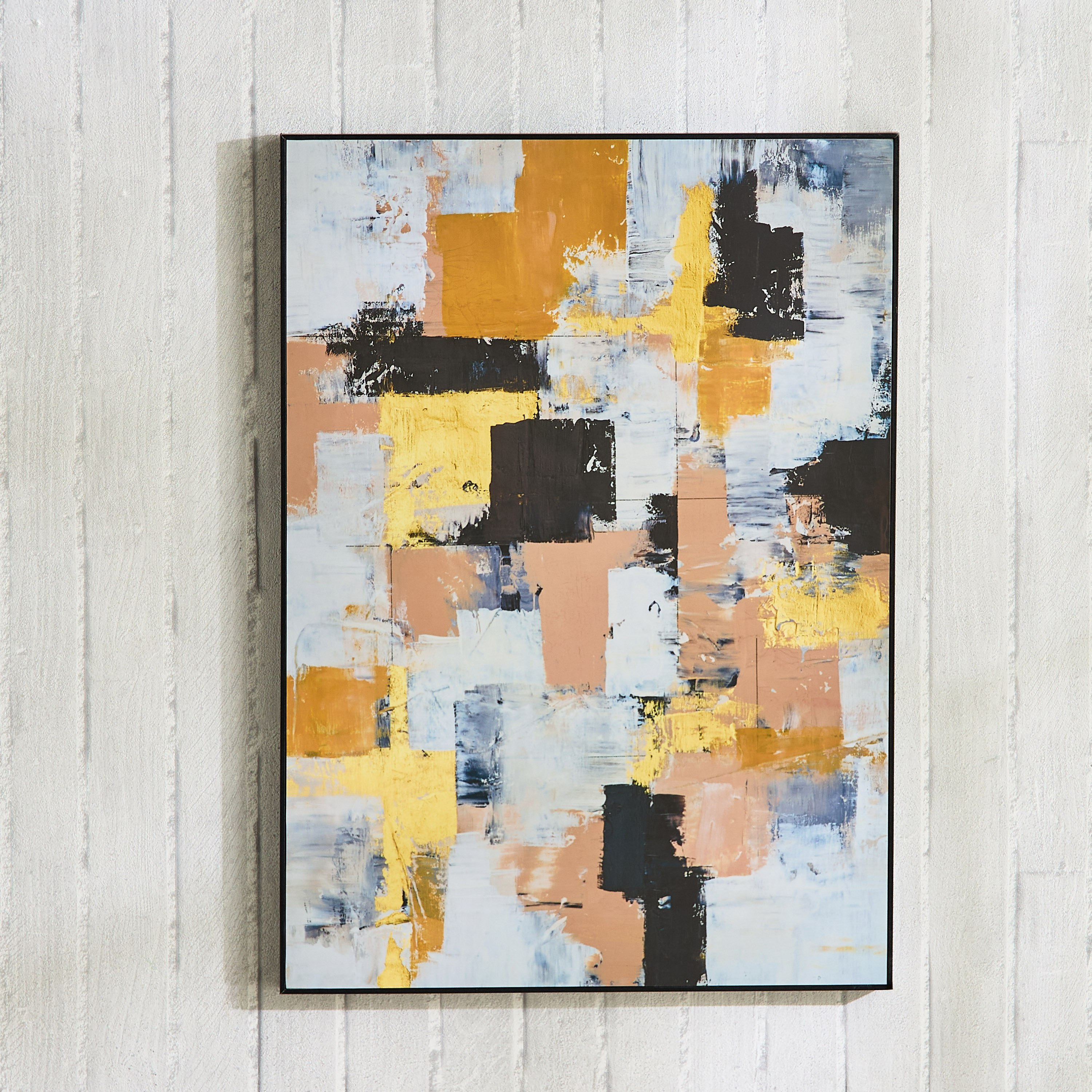 لوحة تجريدية مؤطرة من بير - 50x70x2.5 سم-hbxhomeware-hbxdecorandfurnishings-image-5