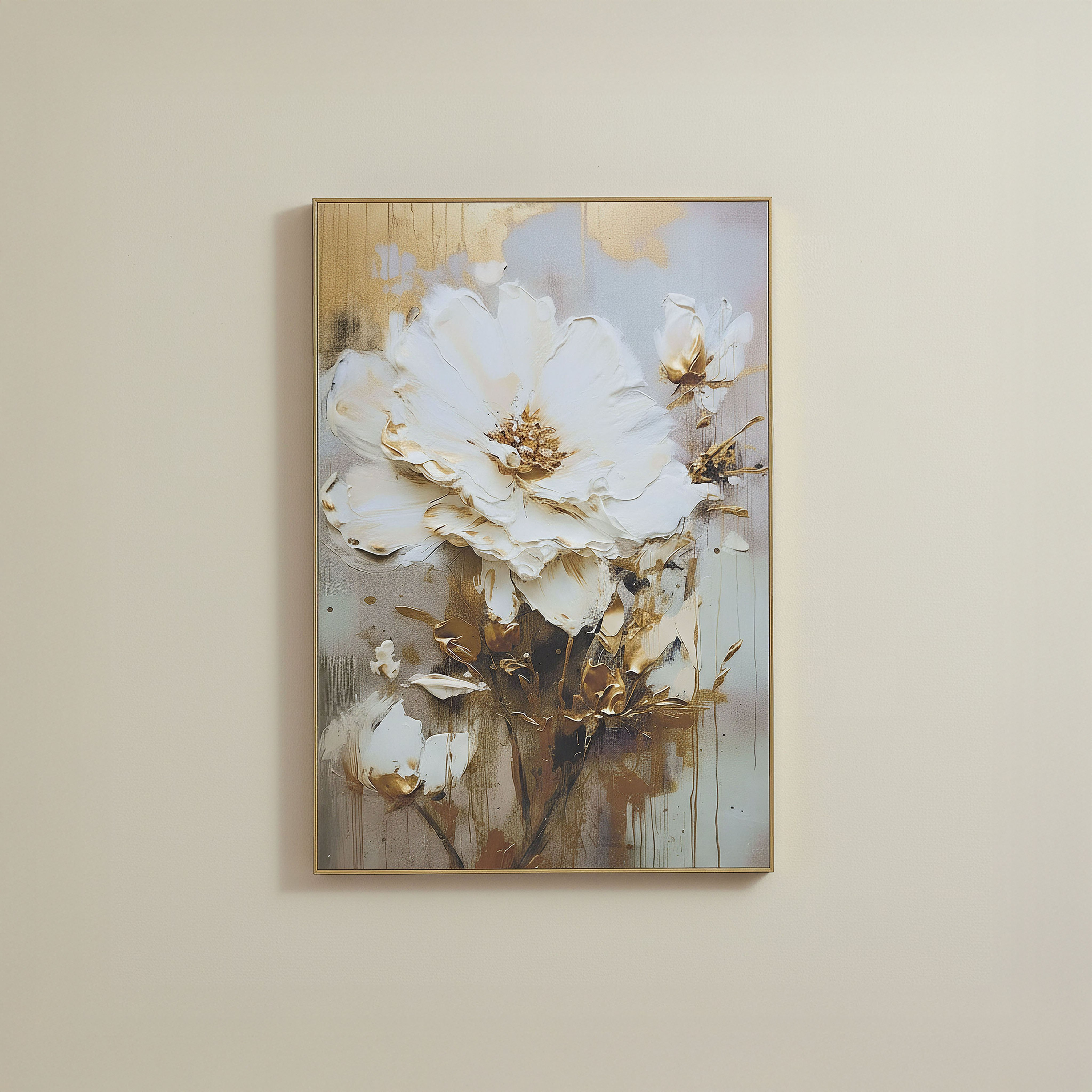 Pier Large Peony Framed Picture - 50x70x2.5 cm-hbxhomeware-hbxdecorandfurnishings-image-1