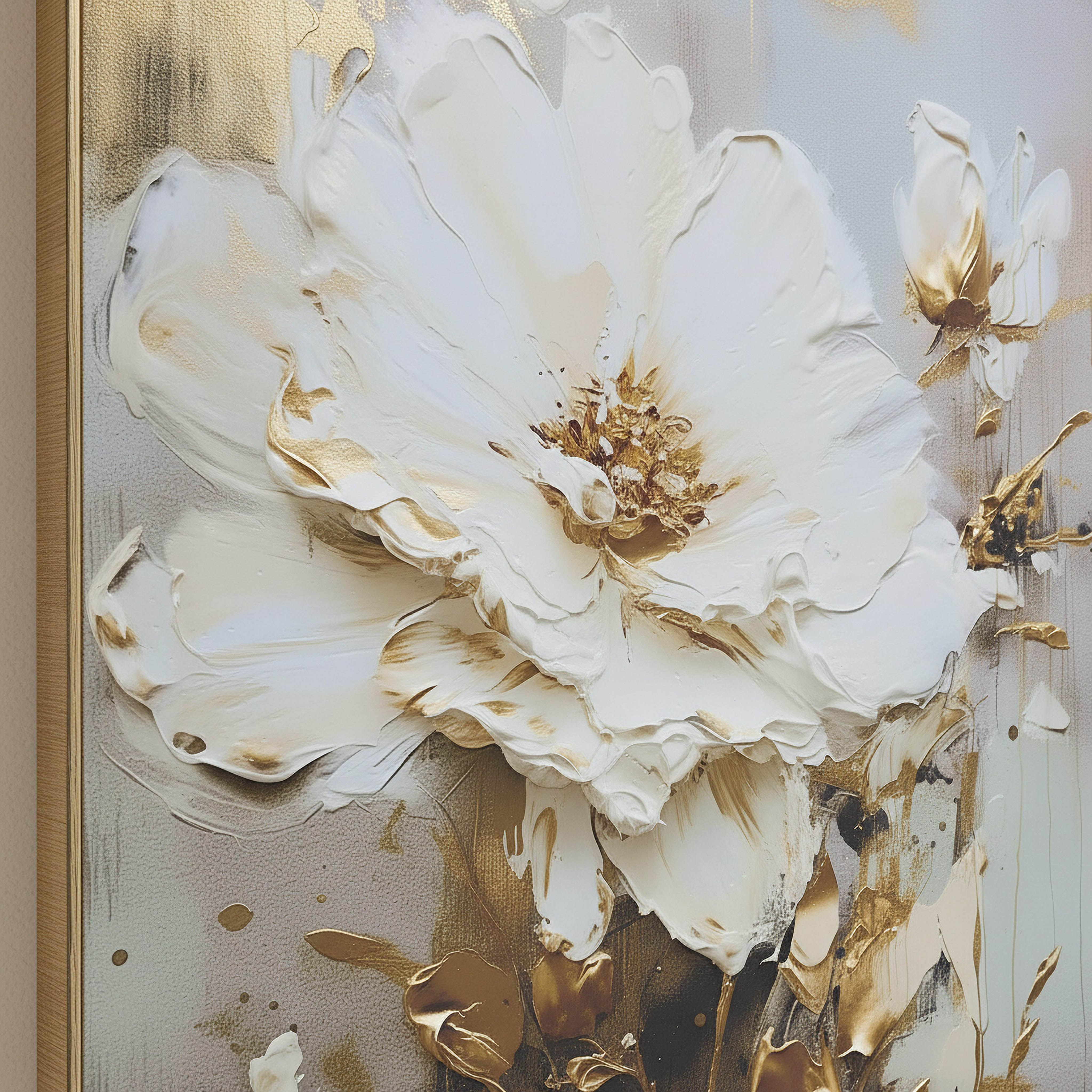 Pier Large Peony Framed Picture - 50x70x2.5 cm-hbxhomeware-hbxdecorandfurnishings-image-2