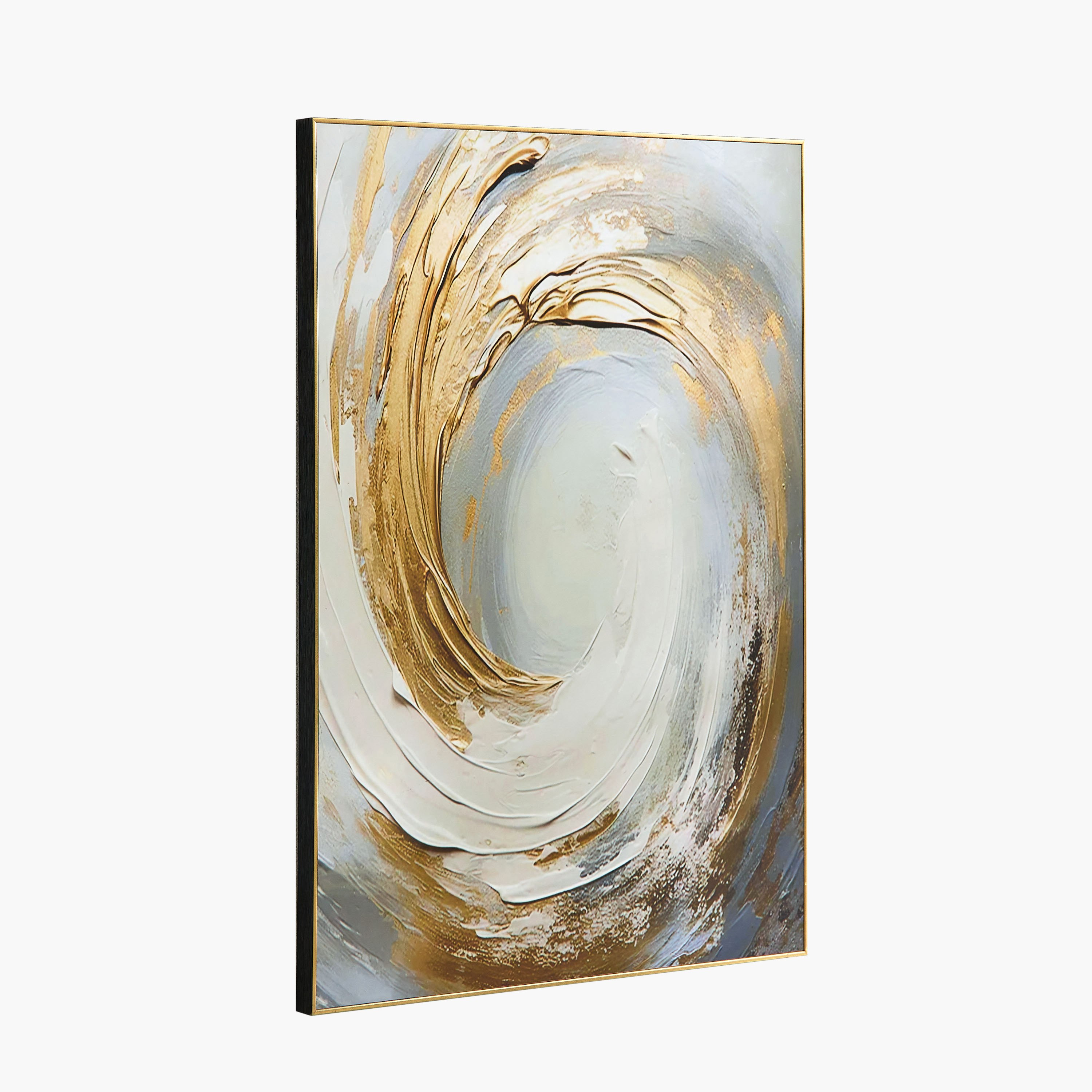 لوحة تجريدية مؤطرة بتصميم دوامة من بيير - 50x70x2.5 سم-hbxhomeware-hbxdecorandfurnishings-image-8