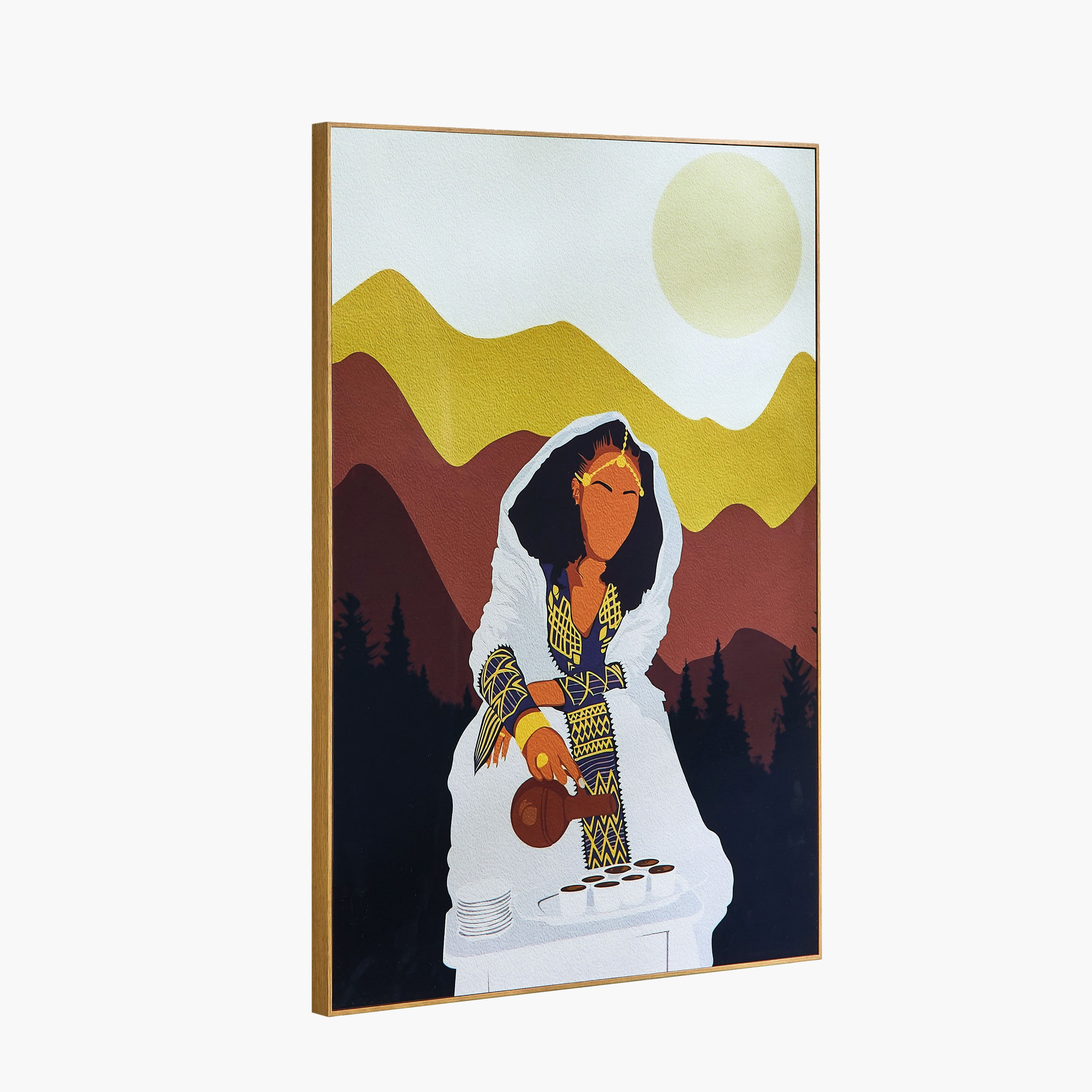 لوحة مؤطرة بتصميم تجريدي من بيير - 50x70x2.5 سم-hbxhomeware-hbxdecorandfurnishings-image-8