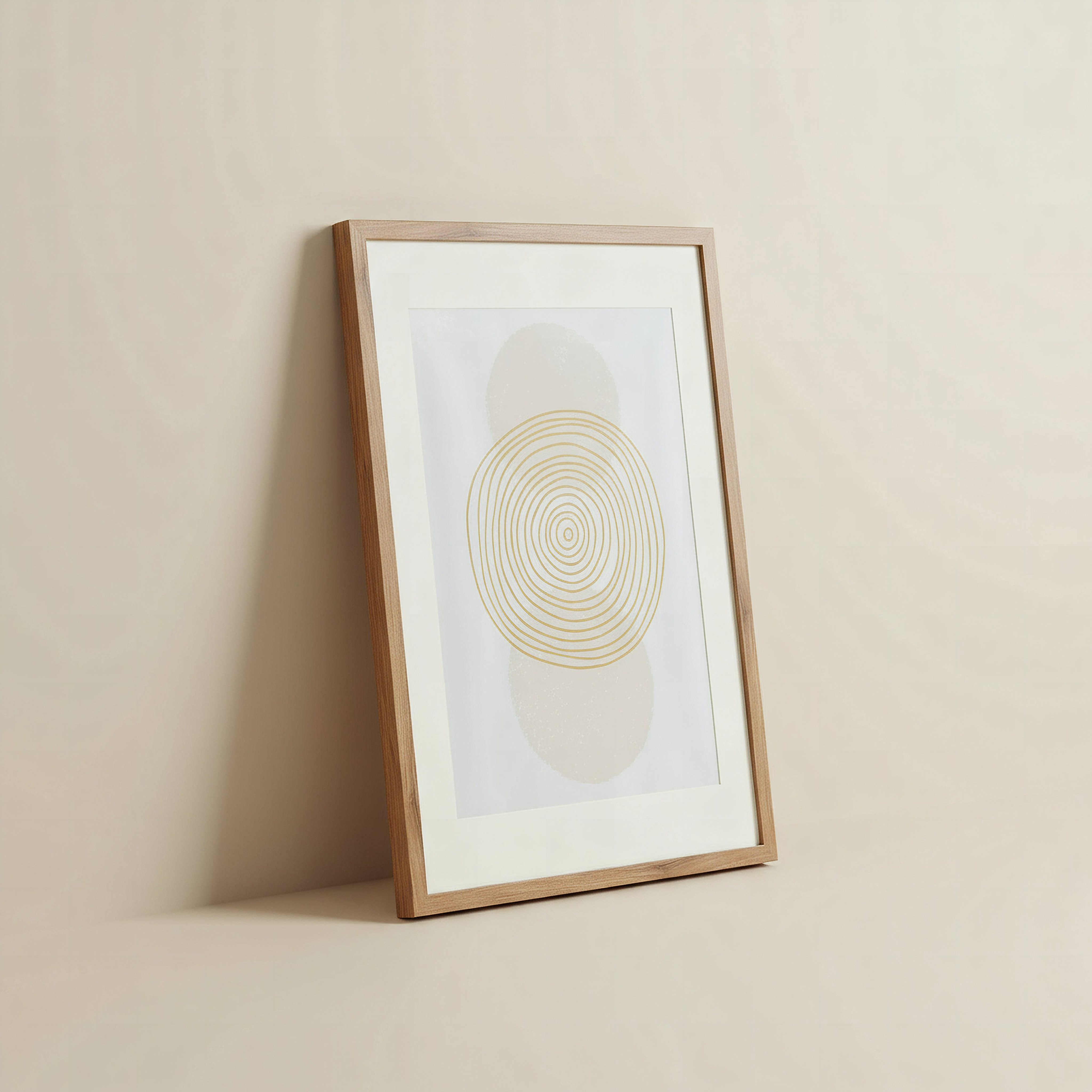لوحة مؤطرة بأشكال تجريدية من بيير - 50x70x2.5 سم-hbxhomeware-hbxdecorandfurnishings-image-1