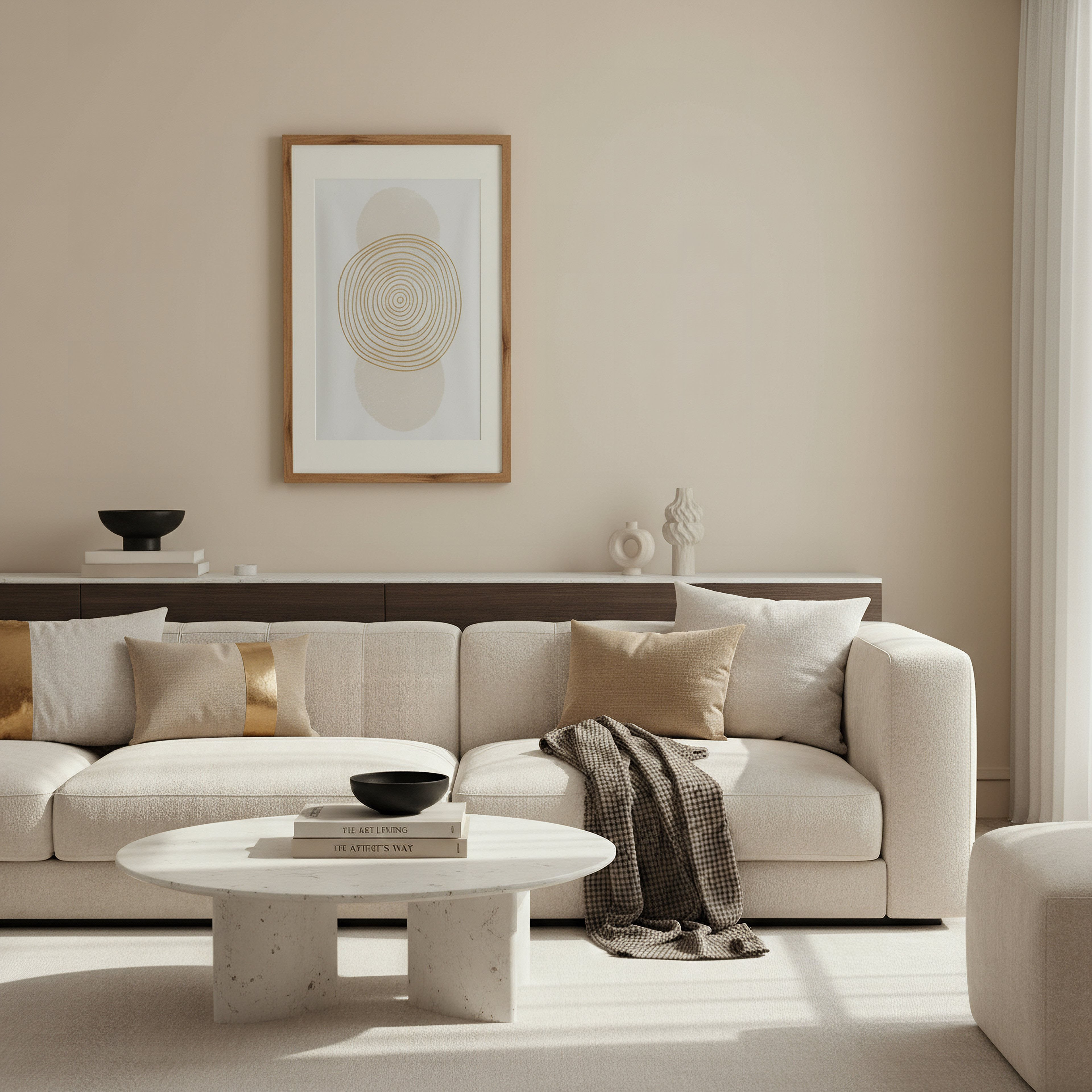 لوحة مؤطرة بأشكال تجريدية من بيير - 50x70x2.5 سم-hbxhomeware-hbxdecorandfurnishings-image-3