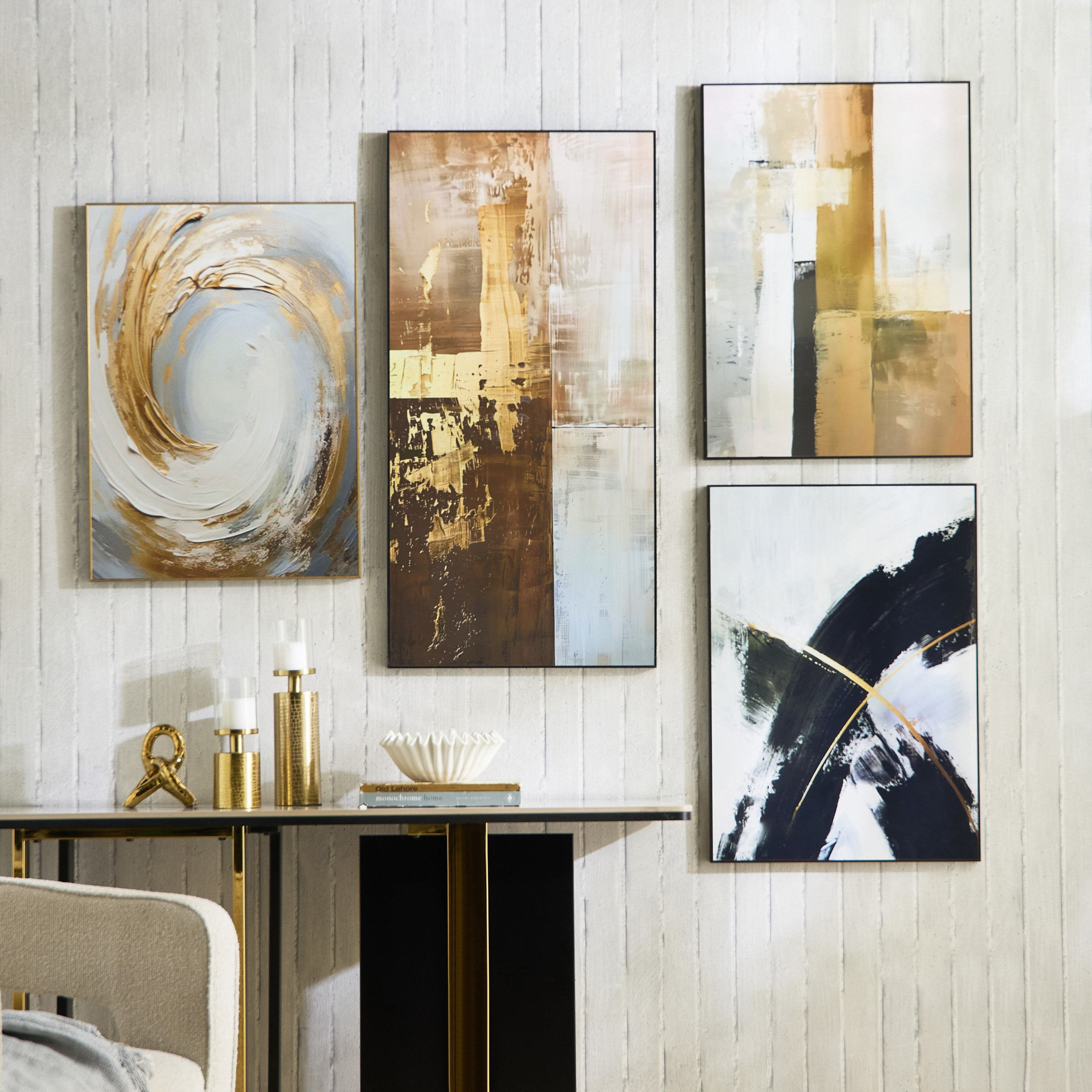 لوحة تجريدية مؤطرة من بير - 50x70 سم-hbxhomeware-hbxdecorandfurnishings-image-7