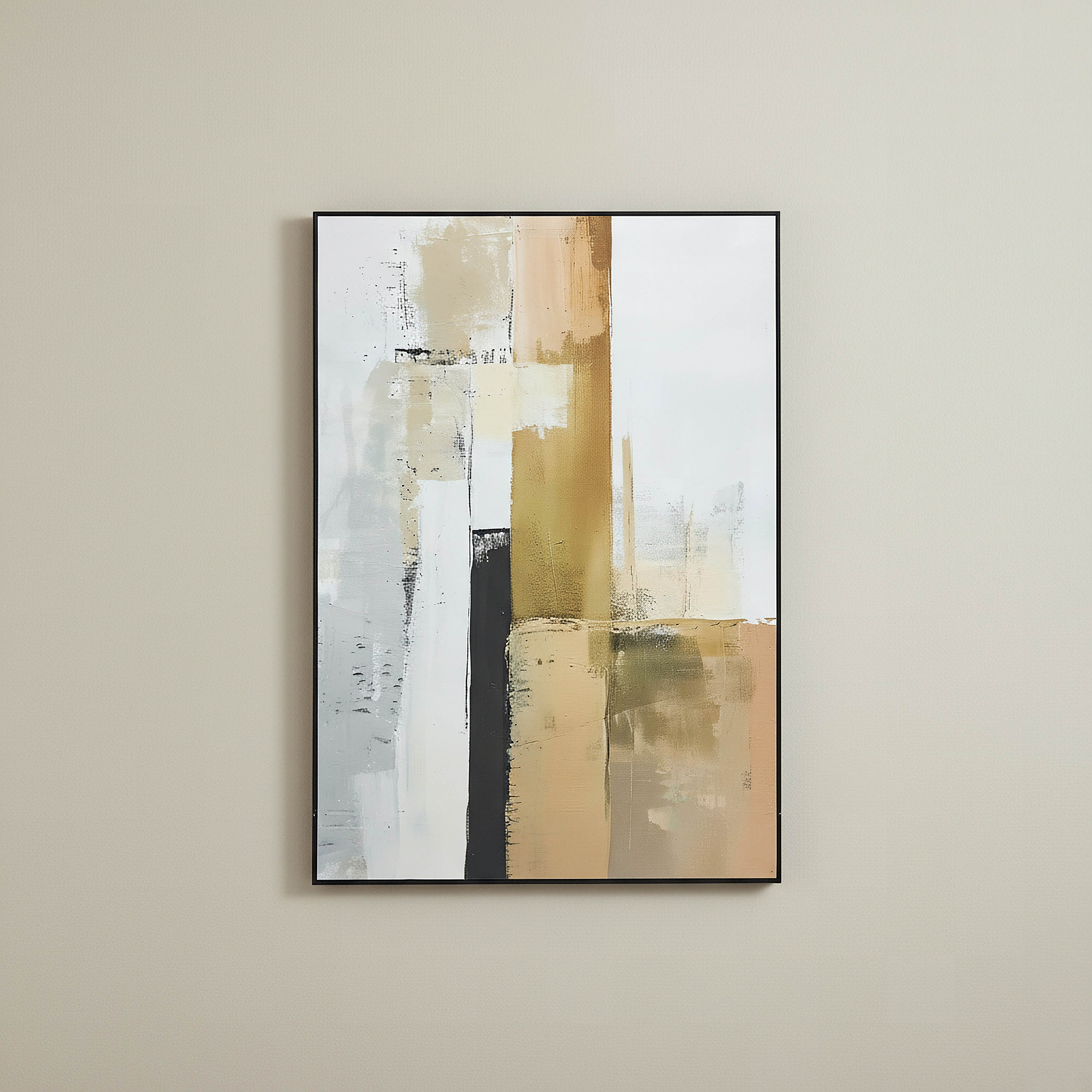 لوحة تجريدية مؤطرة من بير - 50x70 سم-hbxhomeware-hbxdecorandfurnishings-image-1